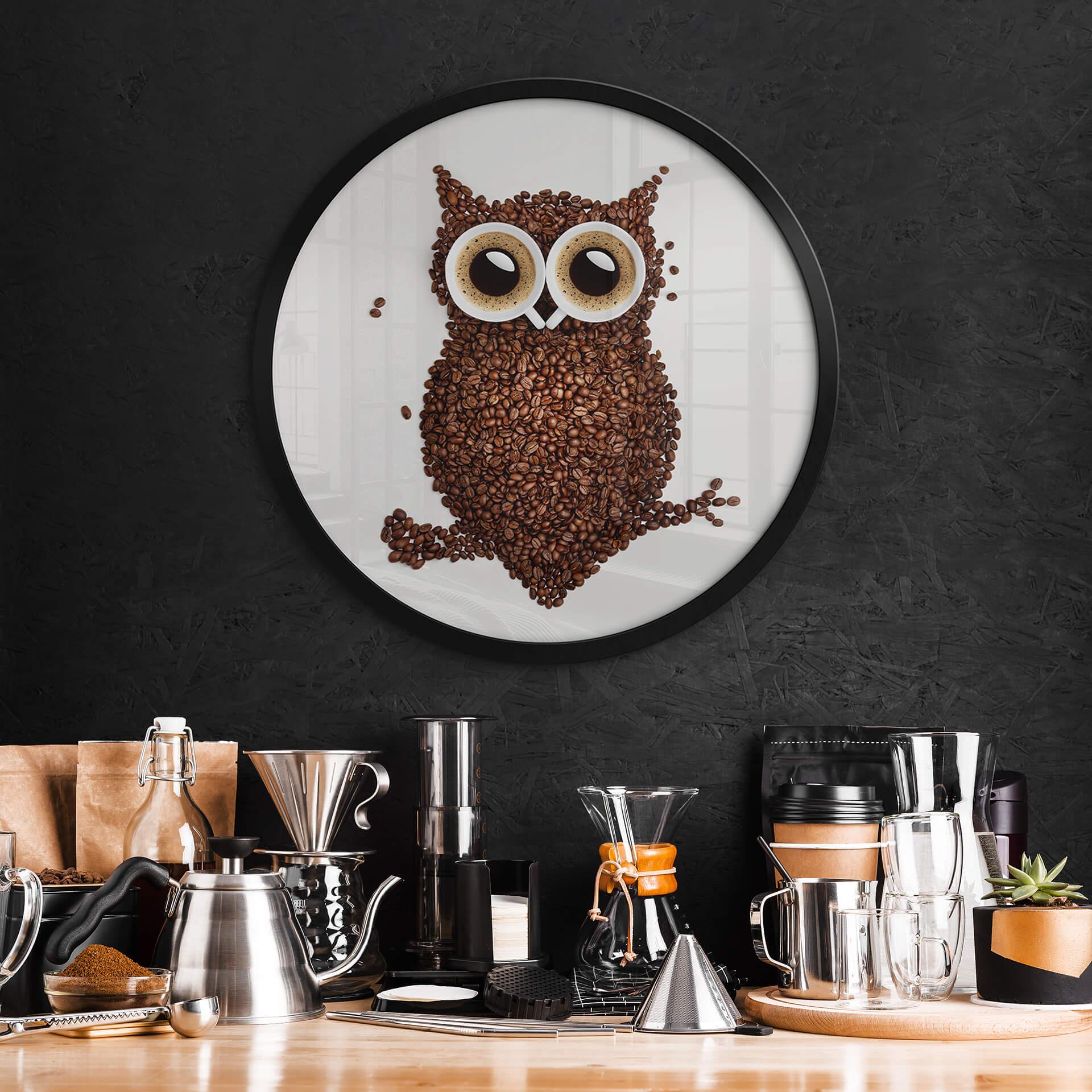 Plakat Coffee Owl