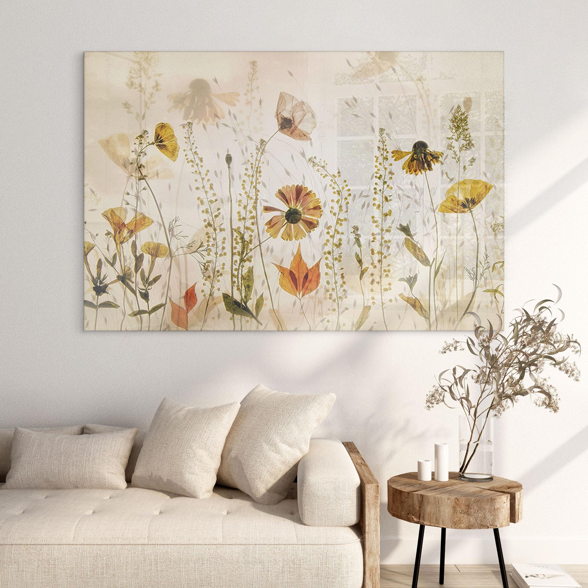 Akrylbillede Vilde engblomster i sollys - Talen