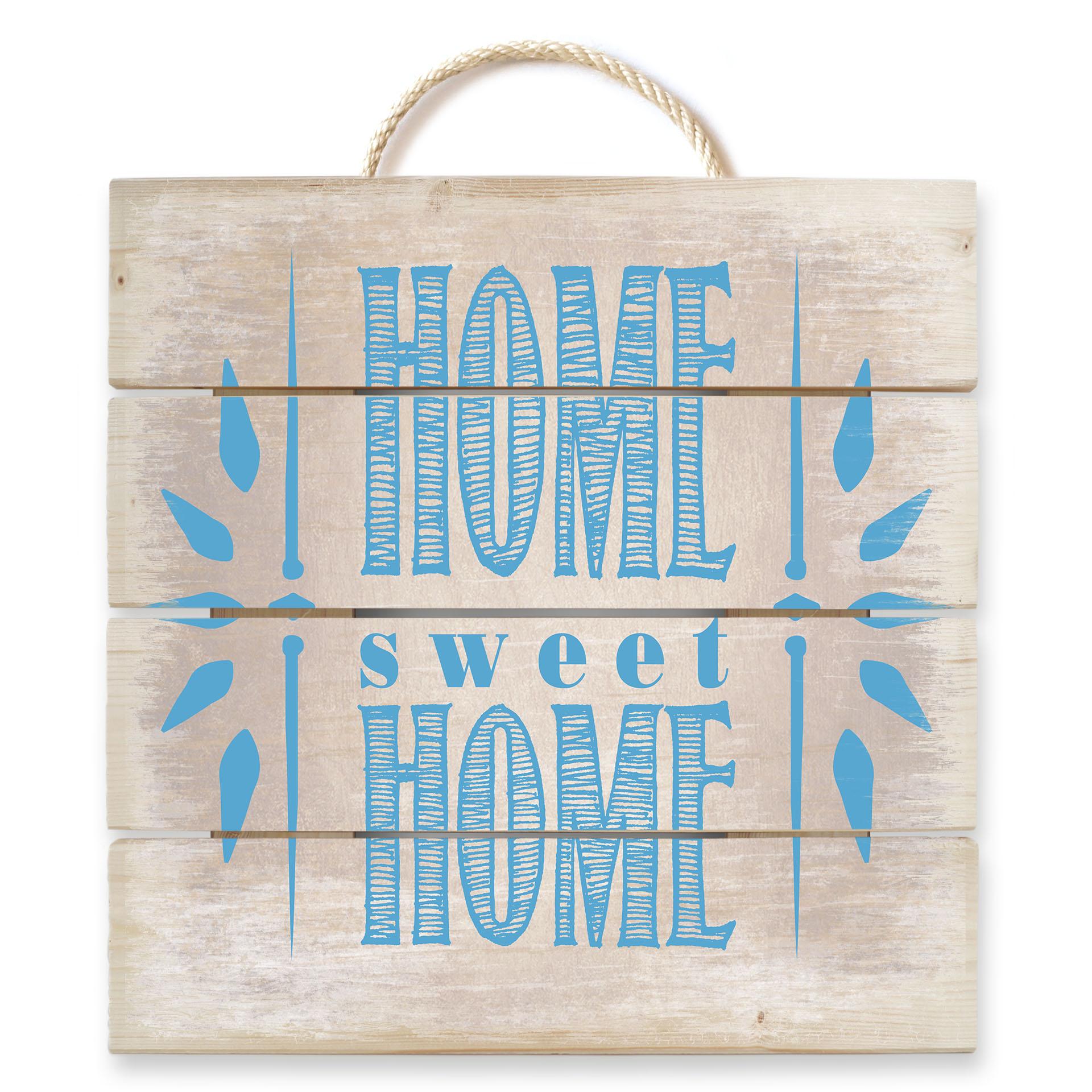 Cuadro de madera Home Sweet Home 2 - 40x41,5 cm