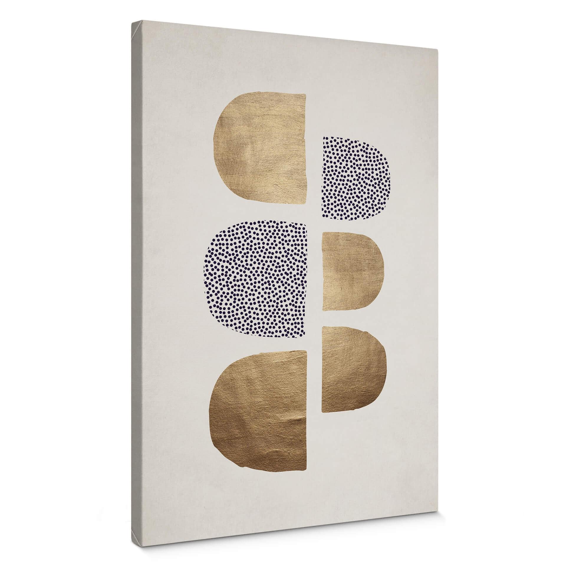 Canvasbillede - Kubistika - Golden Geometrica