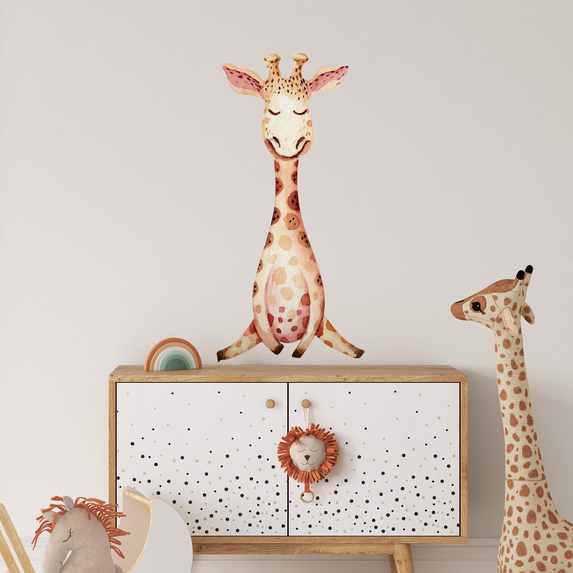 Sticker mural Kvilis - Girafon assoupi