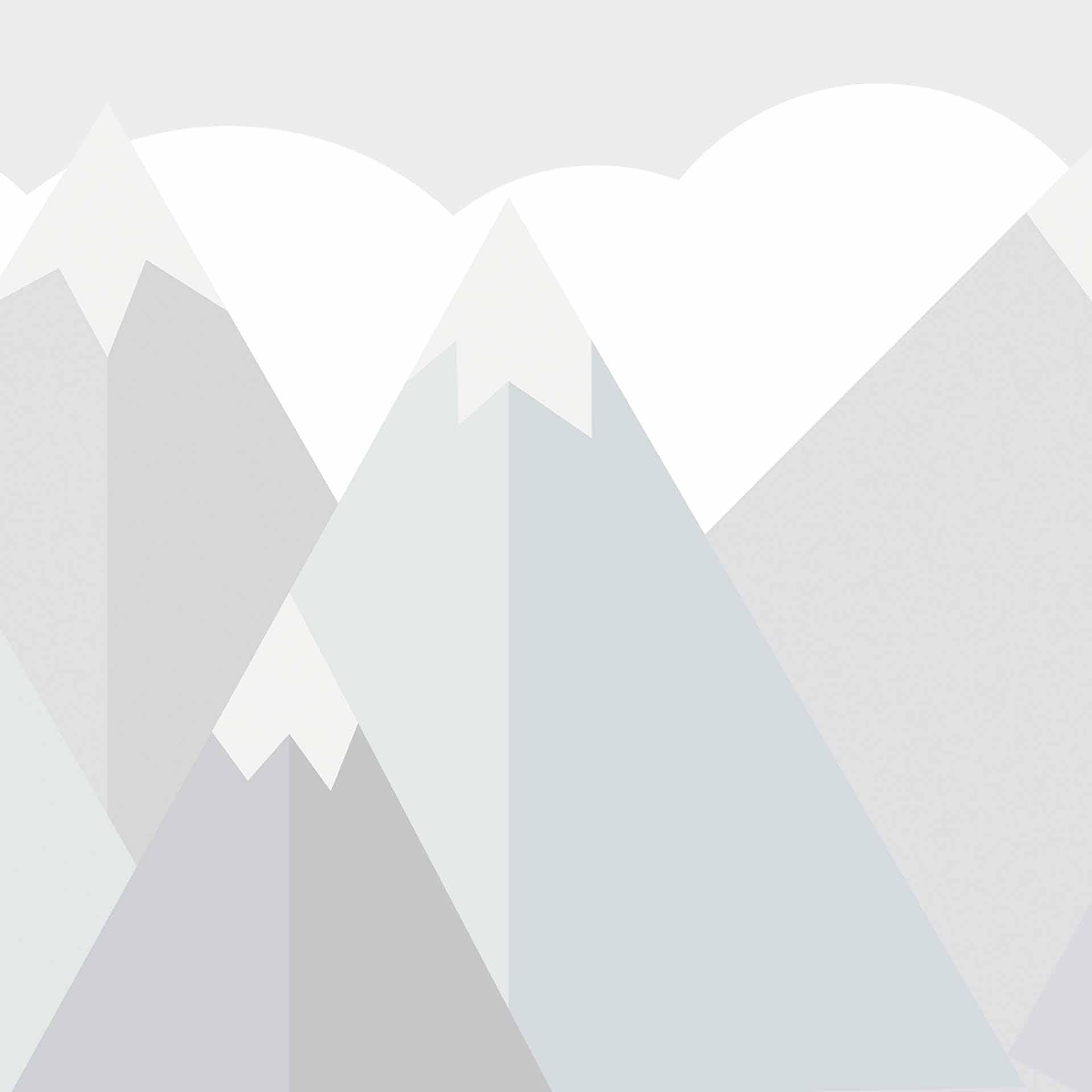 KidsMountains1 berg behang in grijs wit - vliesbehang Designwalls 2 - 2,55 x 3,5 m