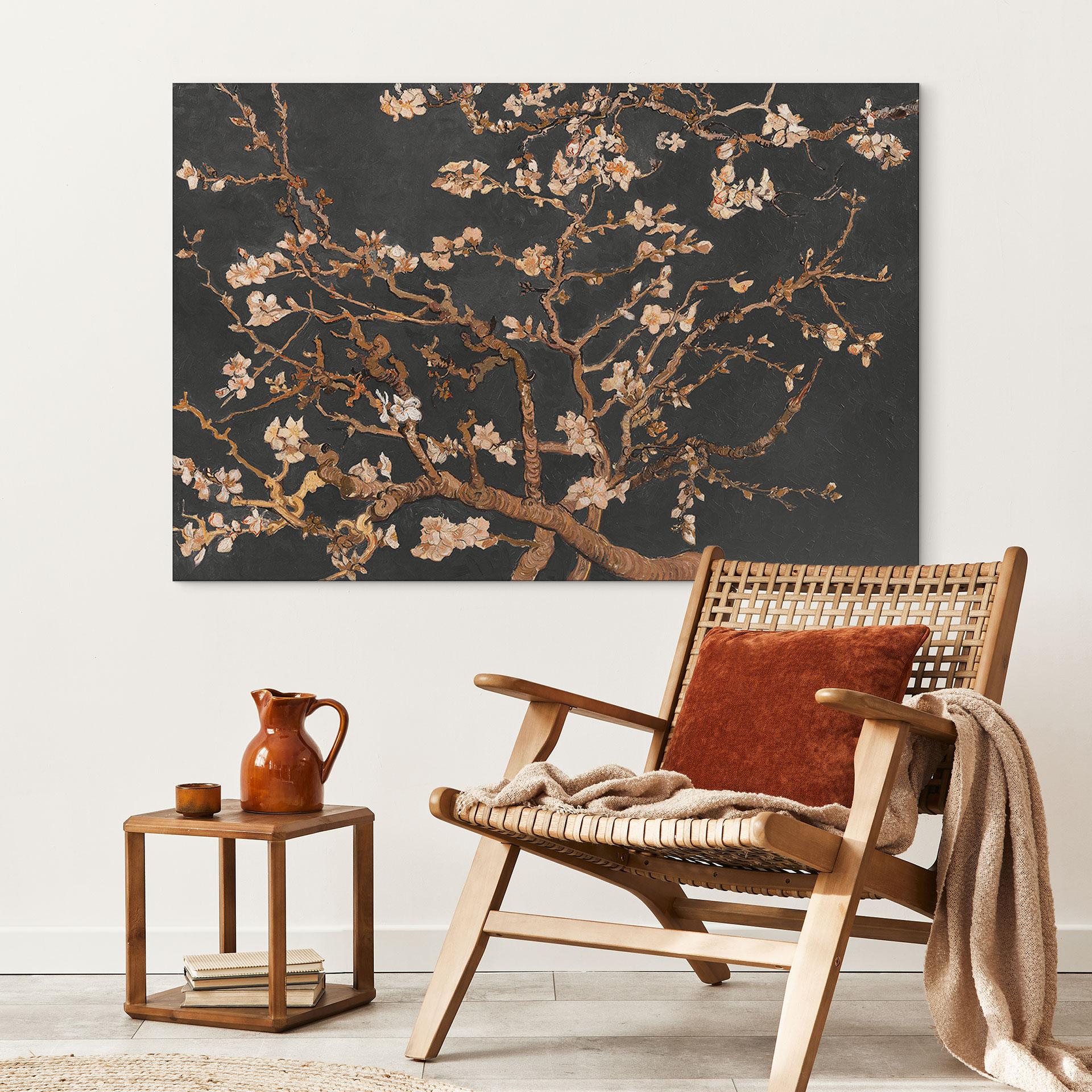 Wandbild van Gogh - Mandelblüte - herbstlich - Alu-Dibond
