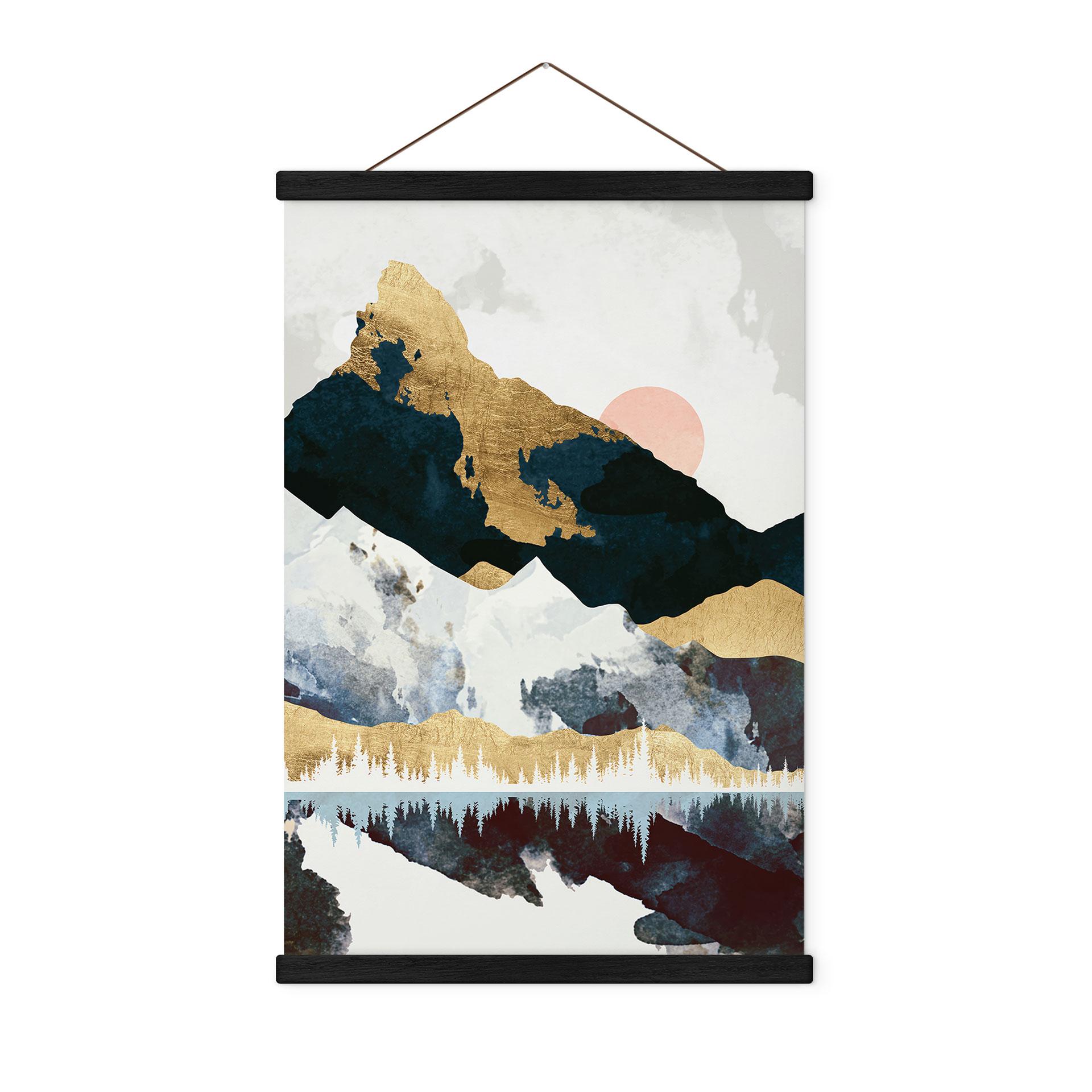 Tekstil plakat Refleksion af et vinterlandskab - SpaceFrog Designs
