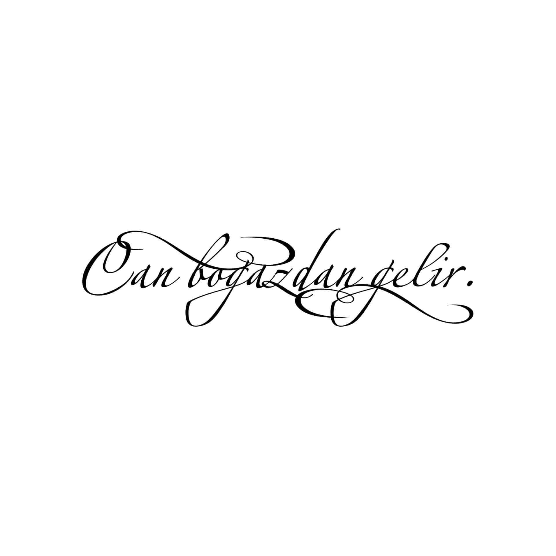 Wandtattoo Can bogazdan gelir