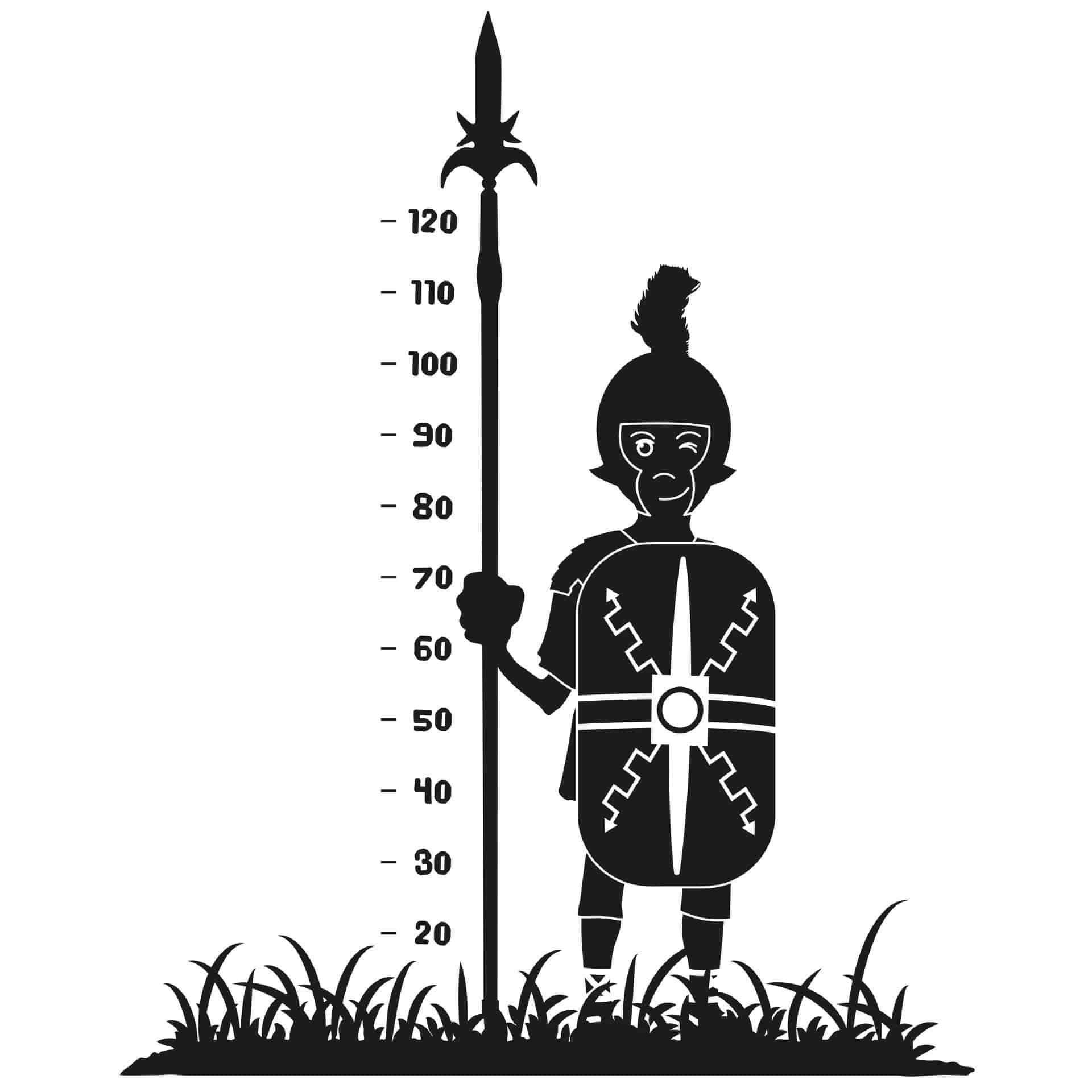 Wallsticker Målebånd - Lille Kriger