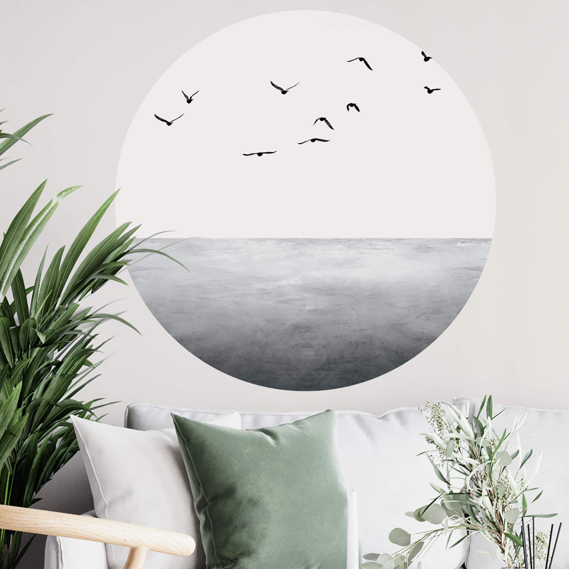 Sticker mural Kubistika - Le grand large - Rond