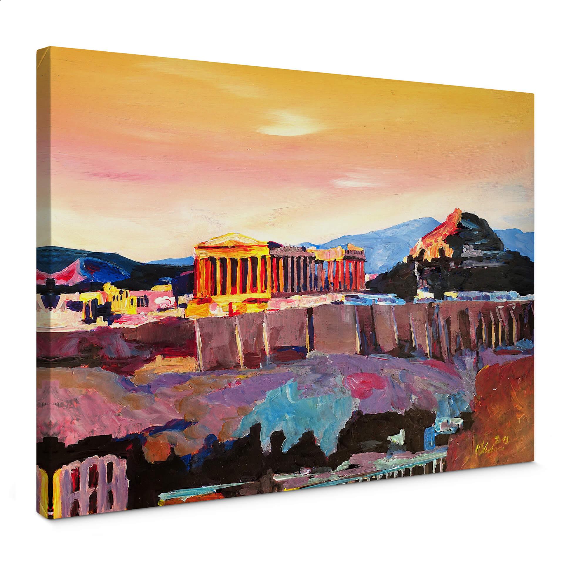 Canvastavla Bleichner - Akropolis i Aten