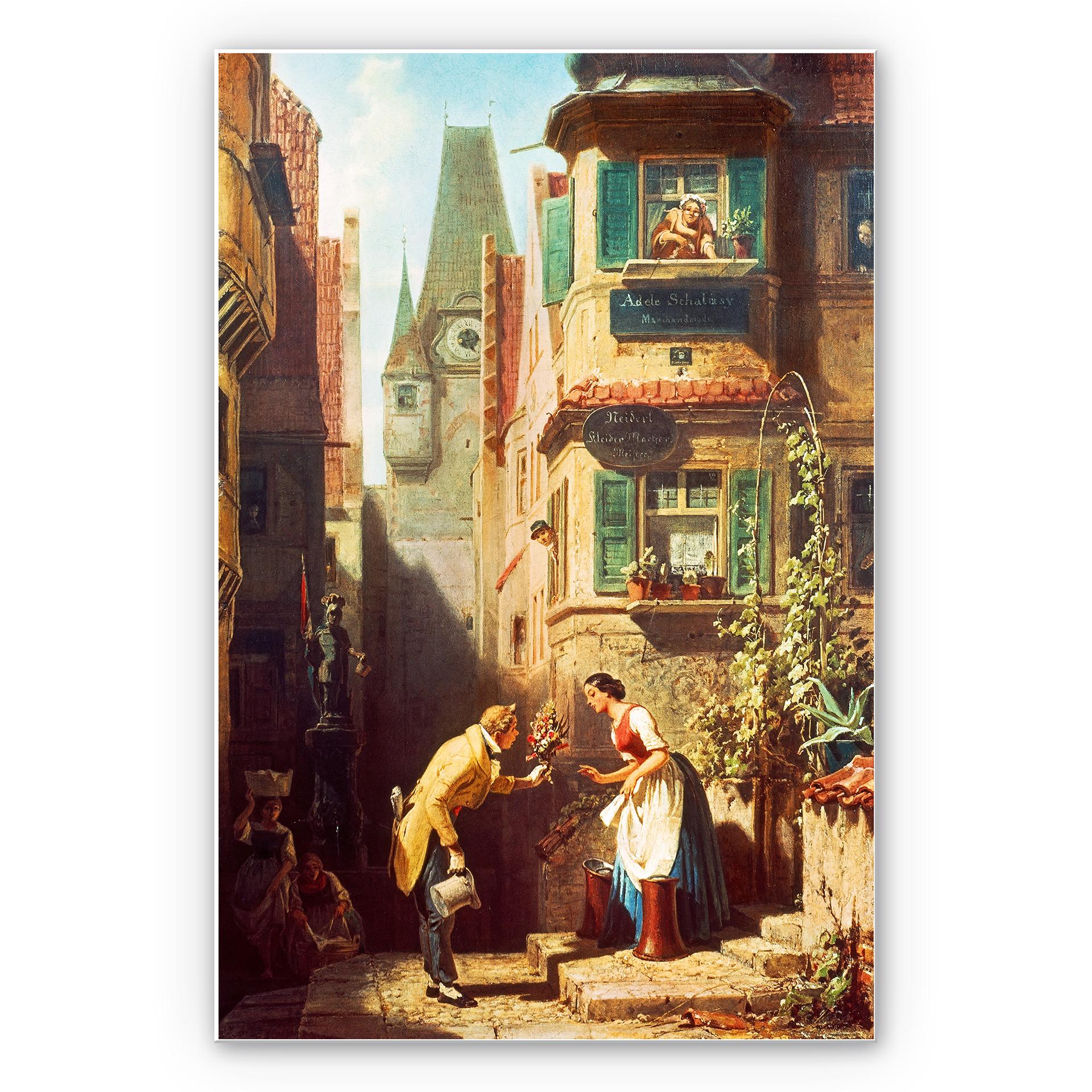 Wandbild Spitzweg - Der ewige Hochzeiter
