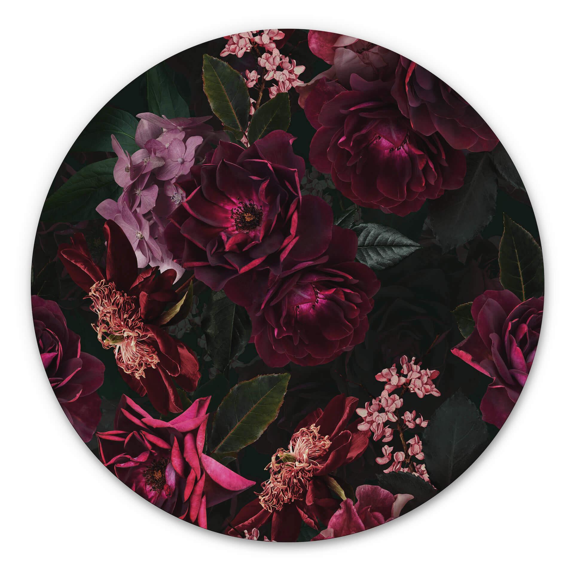 Tableau sur Alu-Dibond UN Designs - Fleur de Paris - Rond