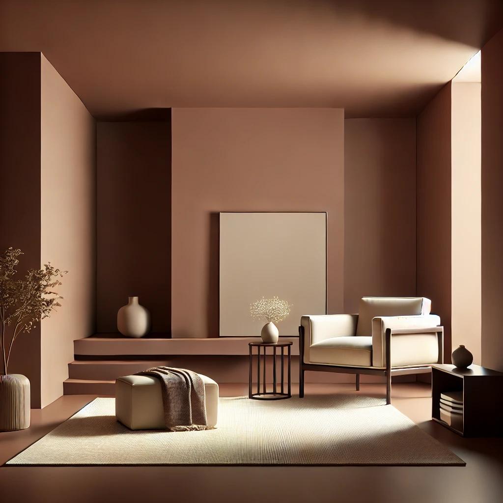 Braun Wandfarbe seidenmatt I Rosy Rosine | behagliche und ruhige Raumatmosphäre schaffend| THE COLOR
