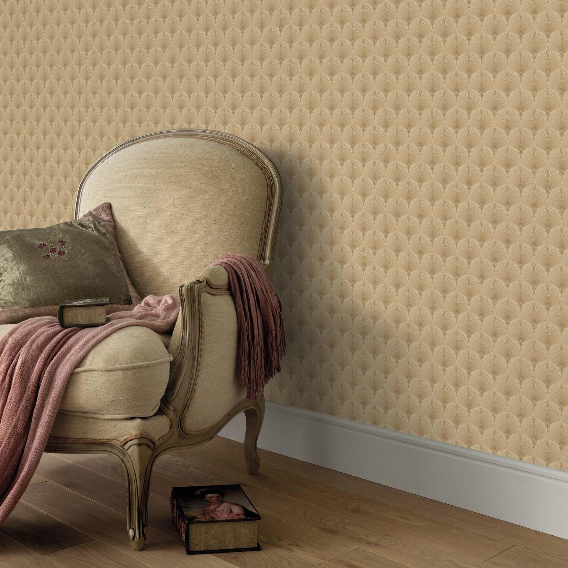 Non-woven tapet Erismann Versailles guld