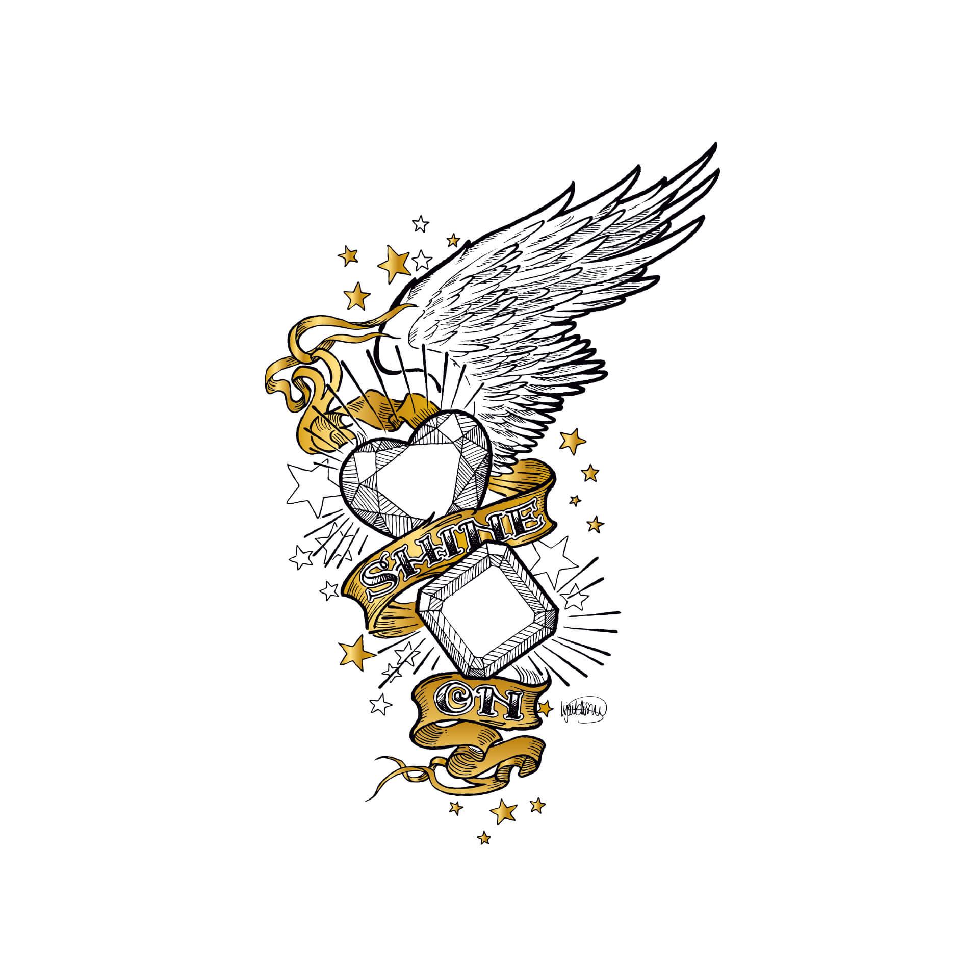 Wandtattoo LA Ink Shine On