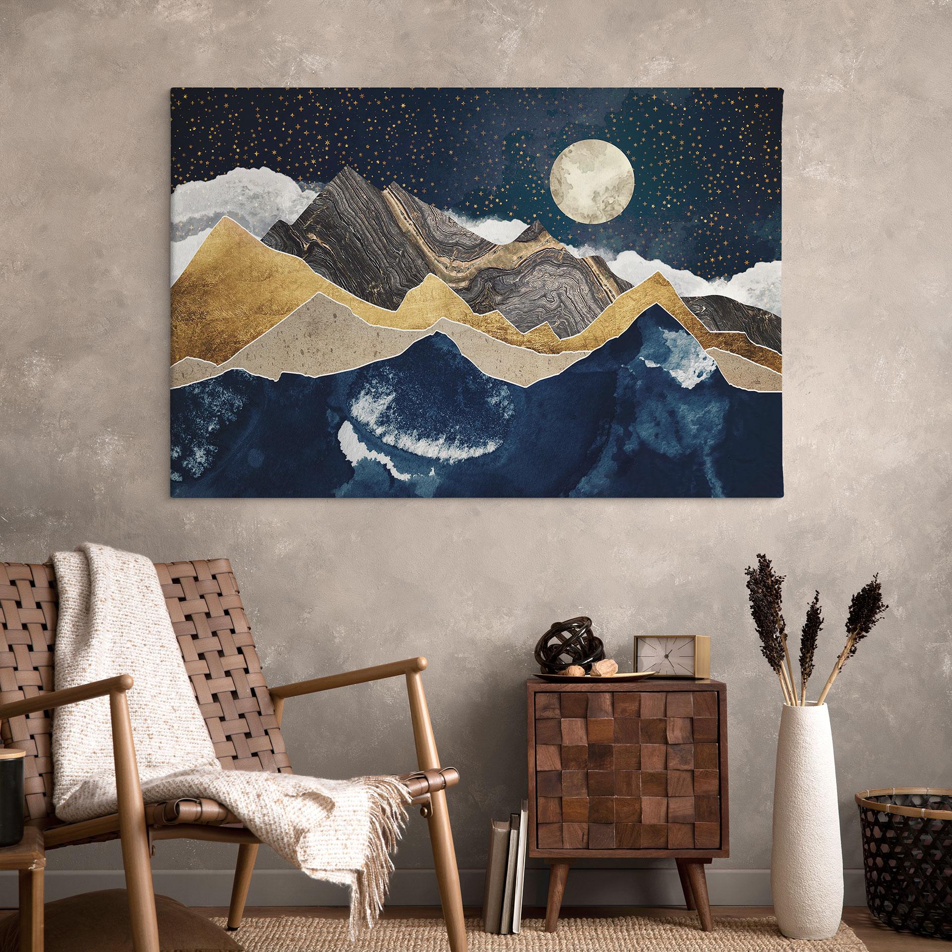 Lærredsprint - Stjernehimmel om vinteren - SpaceFrog Designs
