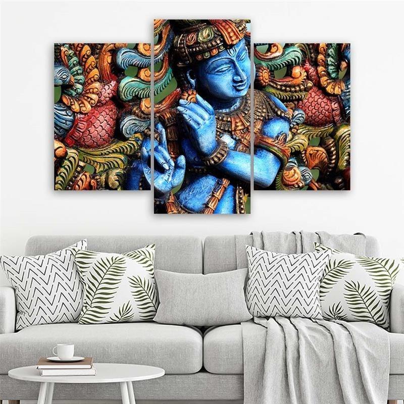 3-delige canvasprint, Boeddha Zen-religie