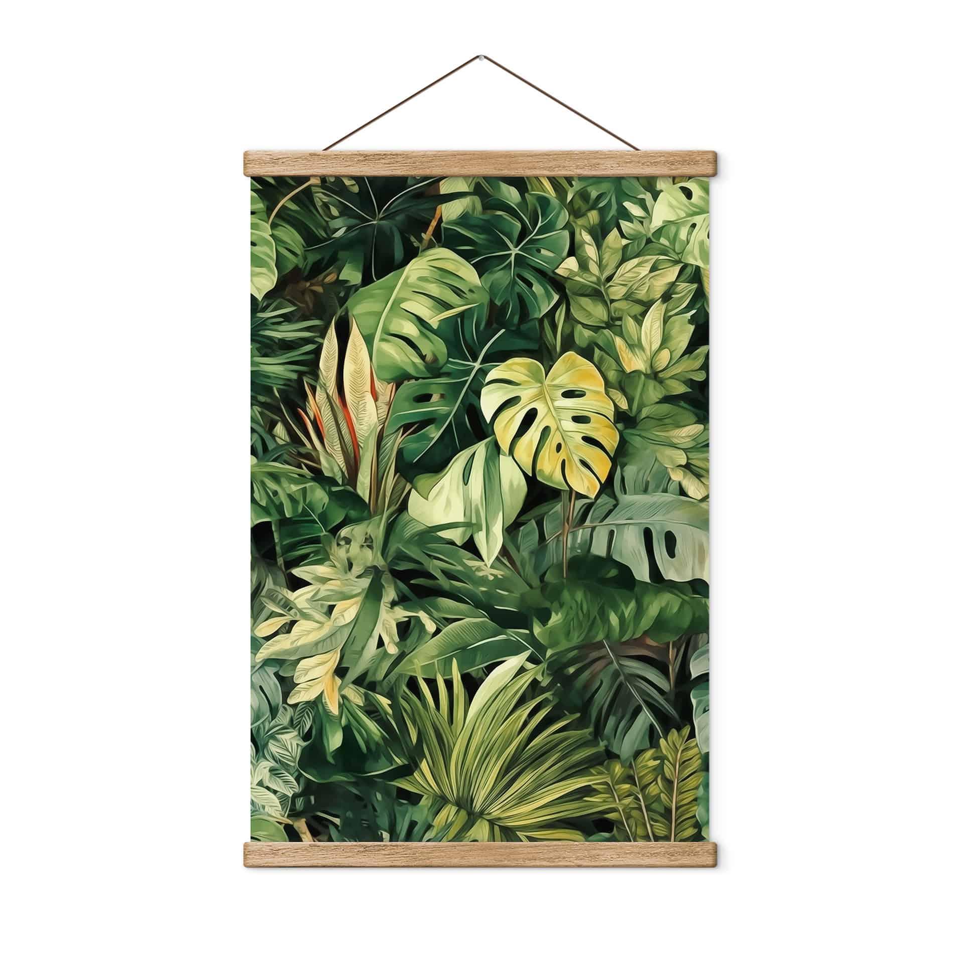 Tekstil plakat med jungleplanter - Jaszke