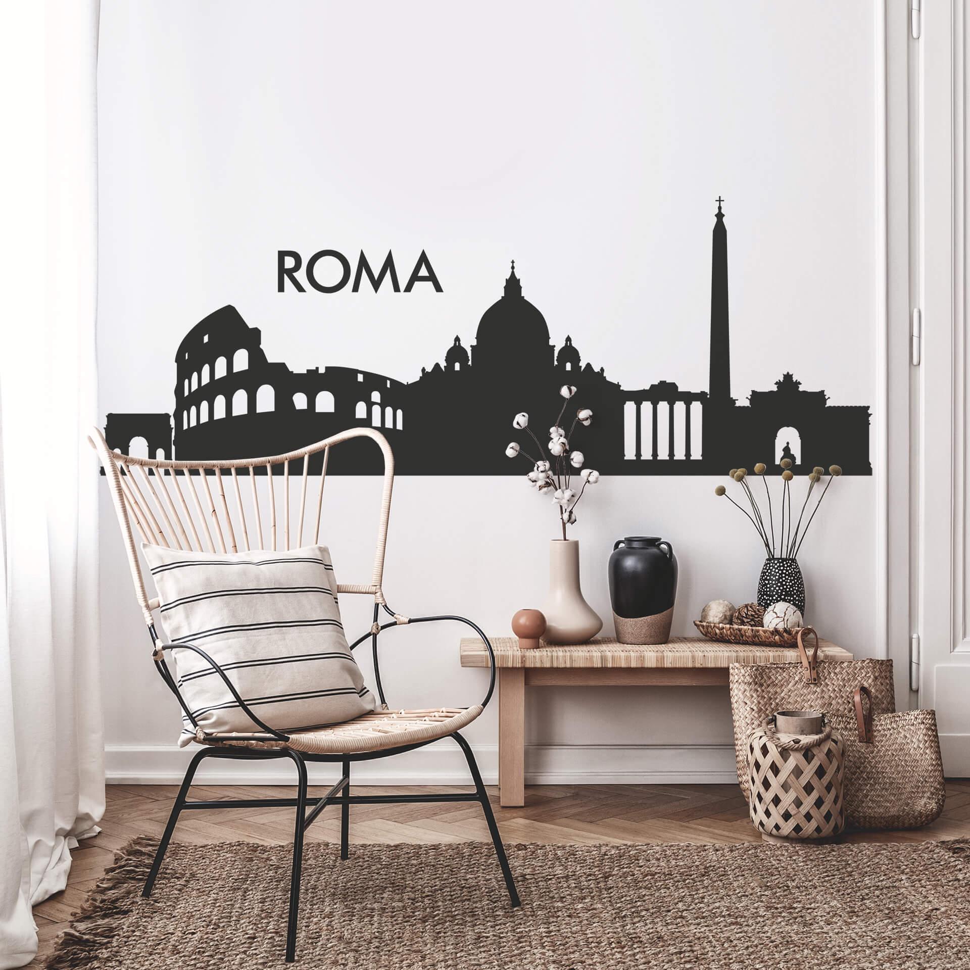 Muursticker Skyline Rome 2