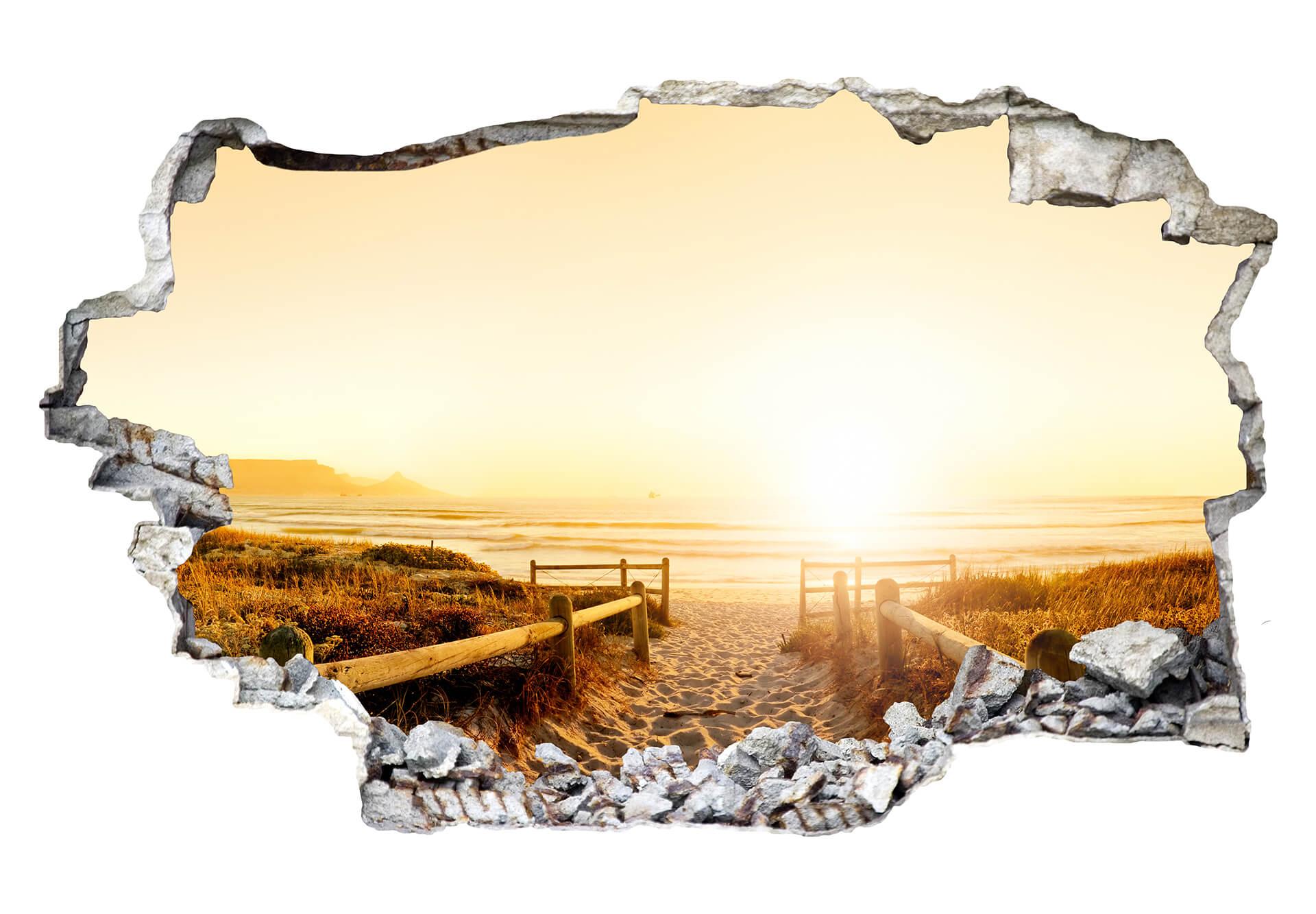 3D Wandtattoo Sunset at the Beach
