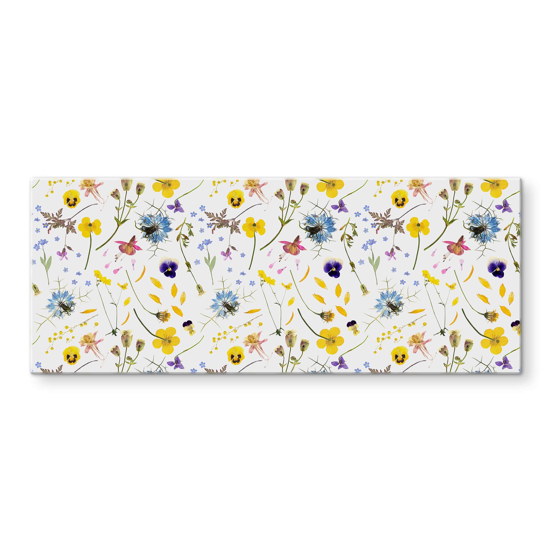 Pannello paraschizzi - UN Designs - Fiori secchi - Panorama