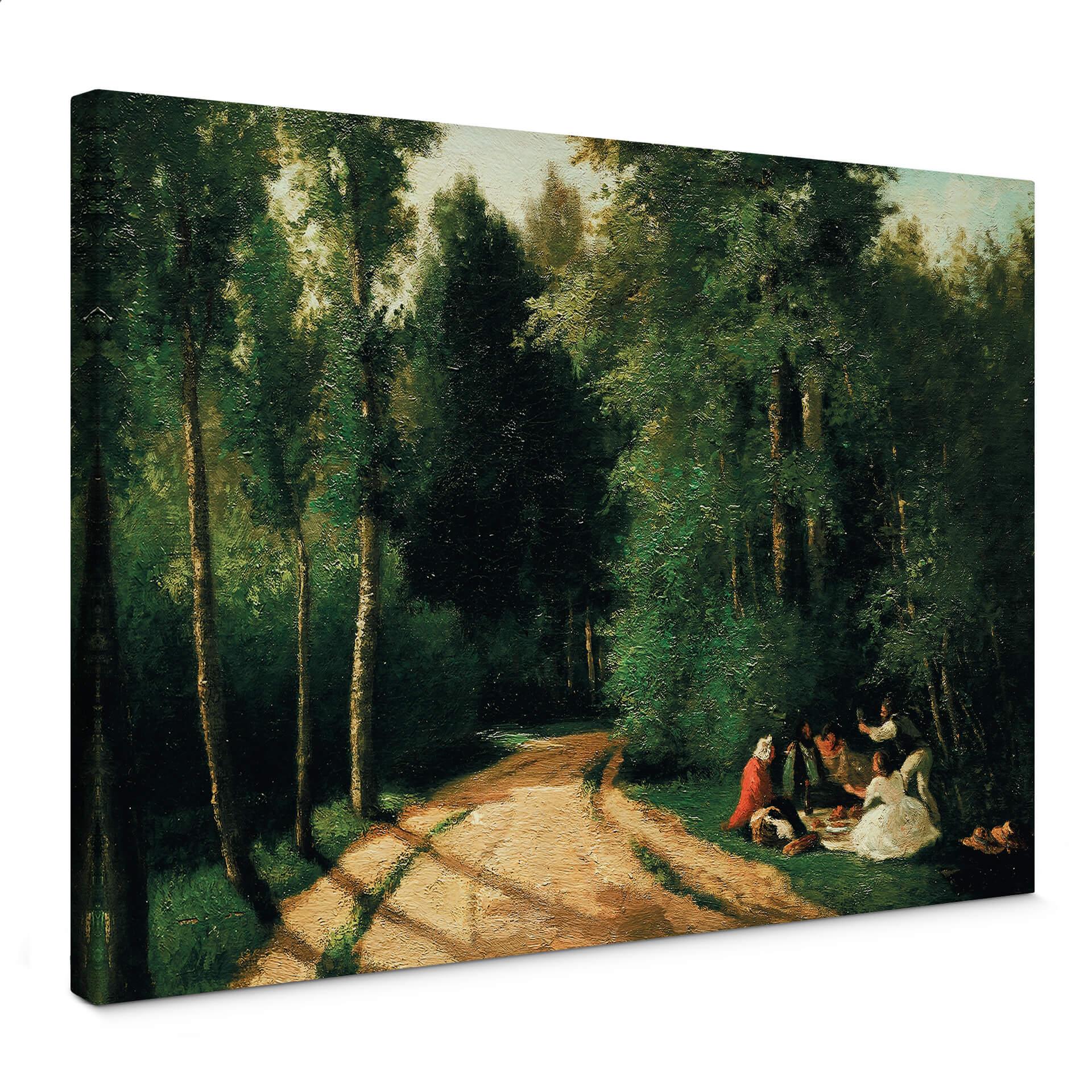 Camille Pissarro - Picnic på Montmorency - Lærredsprint