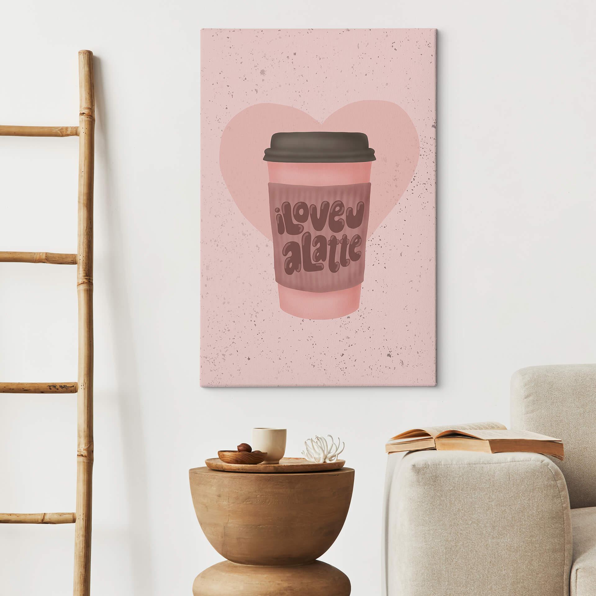 Obraz na płótnie Kawa - Eleonora - Love you a Latte