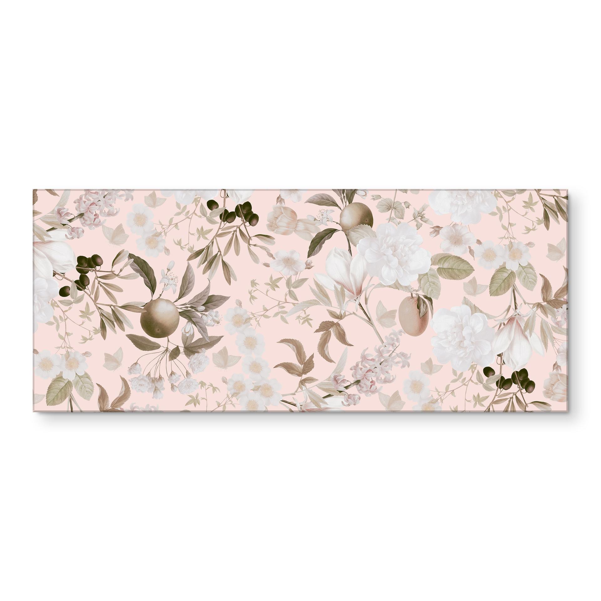 Küchenrückwand Boho-Illustration mit Blumen und Früchten - UN Designs