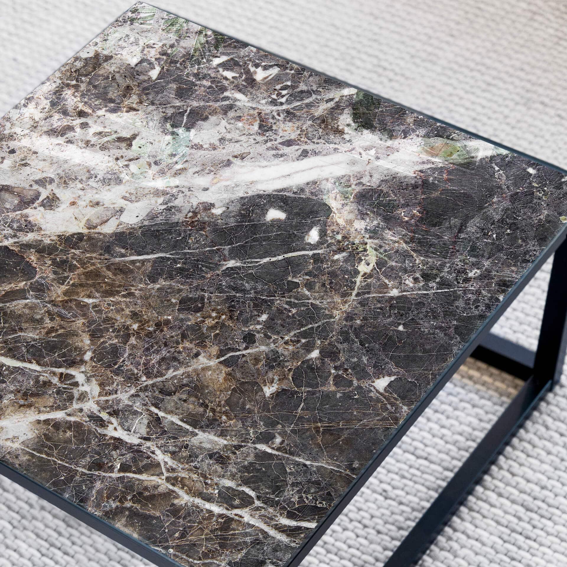 Plateau de table en verre - Marbre 08 - Carré - 60x60 cm