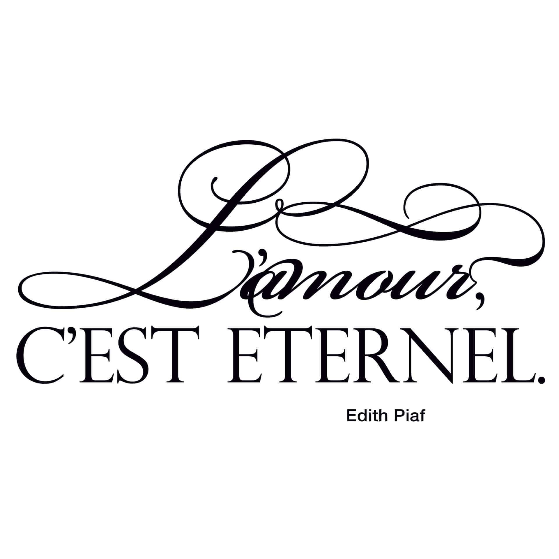Adesivo murale - L'amour c'est éternel