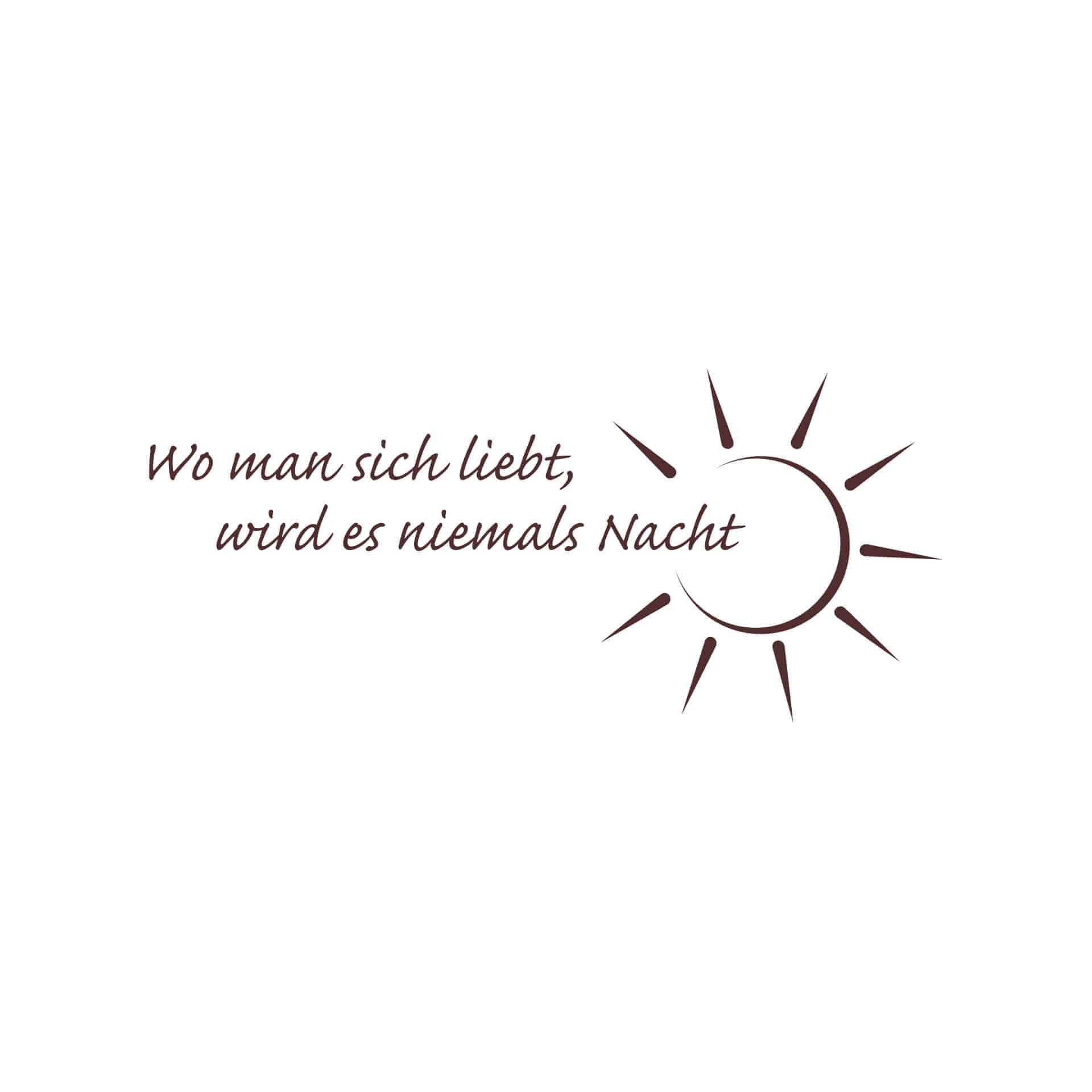 Wandtattoo Wo man sich liebt... 1