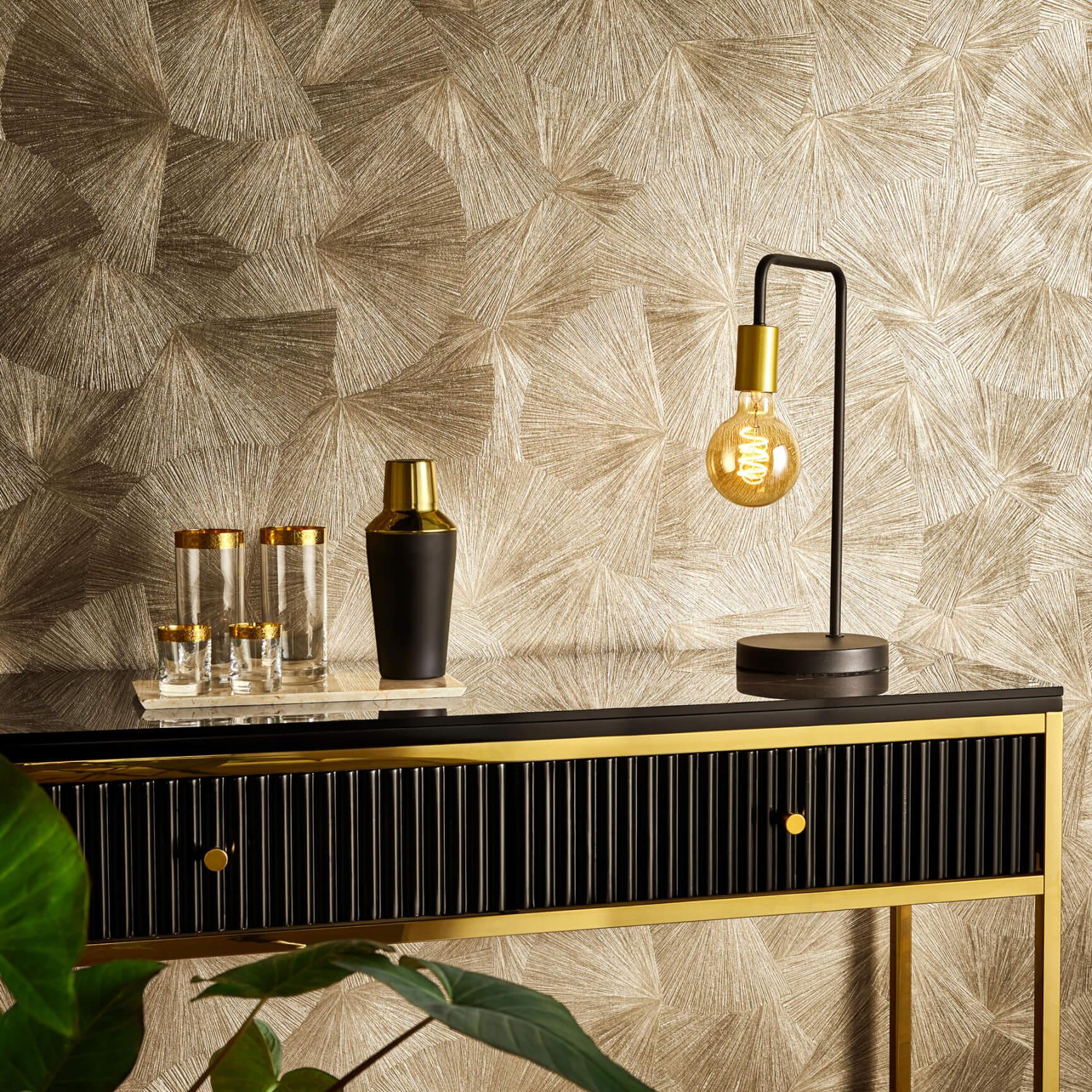 Guido Maria Kretschmer non-woven tapet Fashion for Walls okker - luksus baggrundstapet