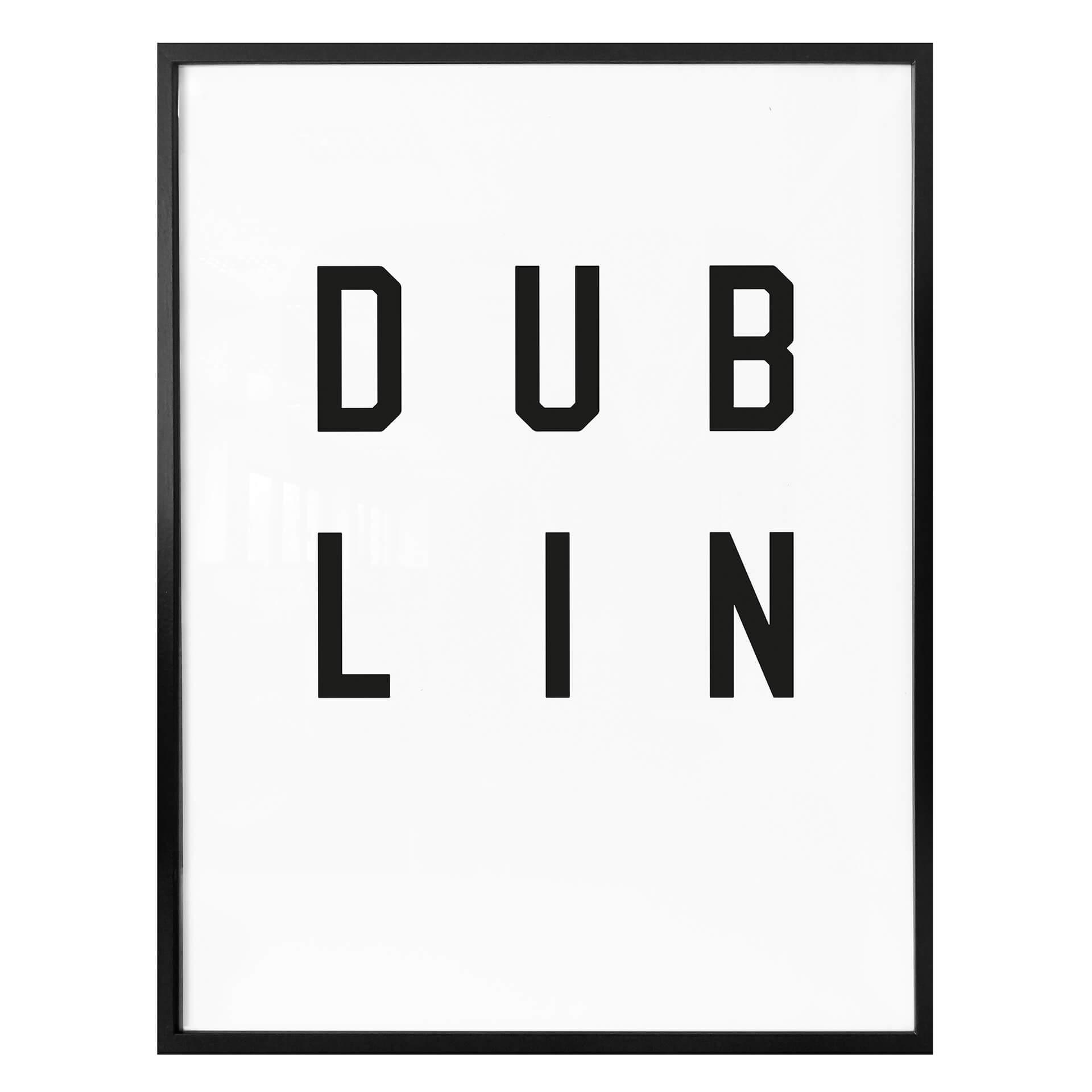 Poster – Typografie Dublin
