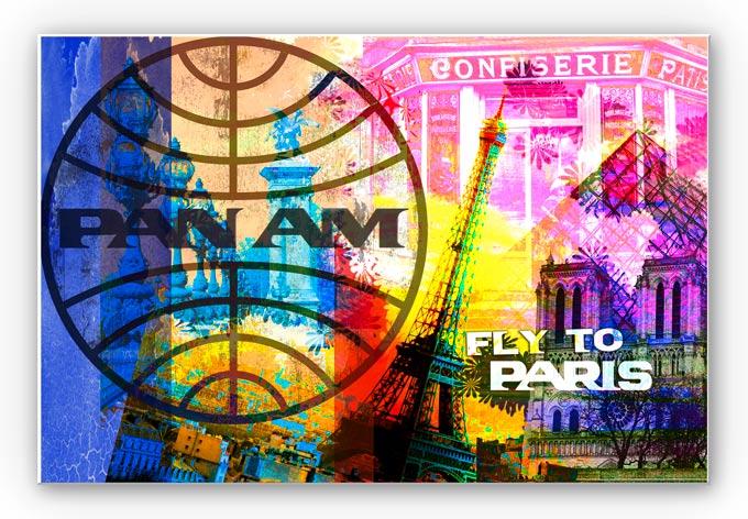 Wanddecoratie Pan Am – Paris