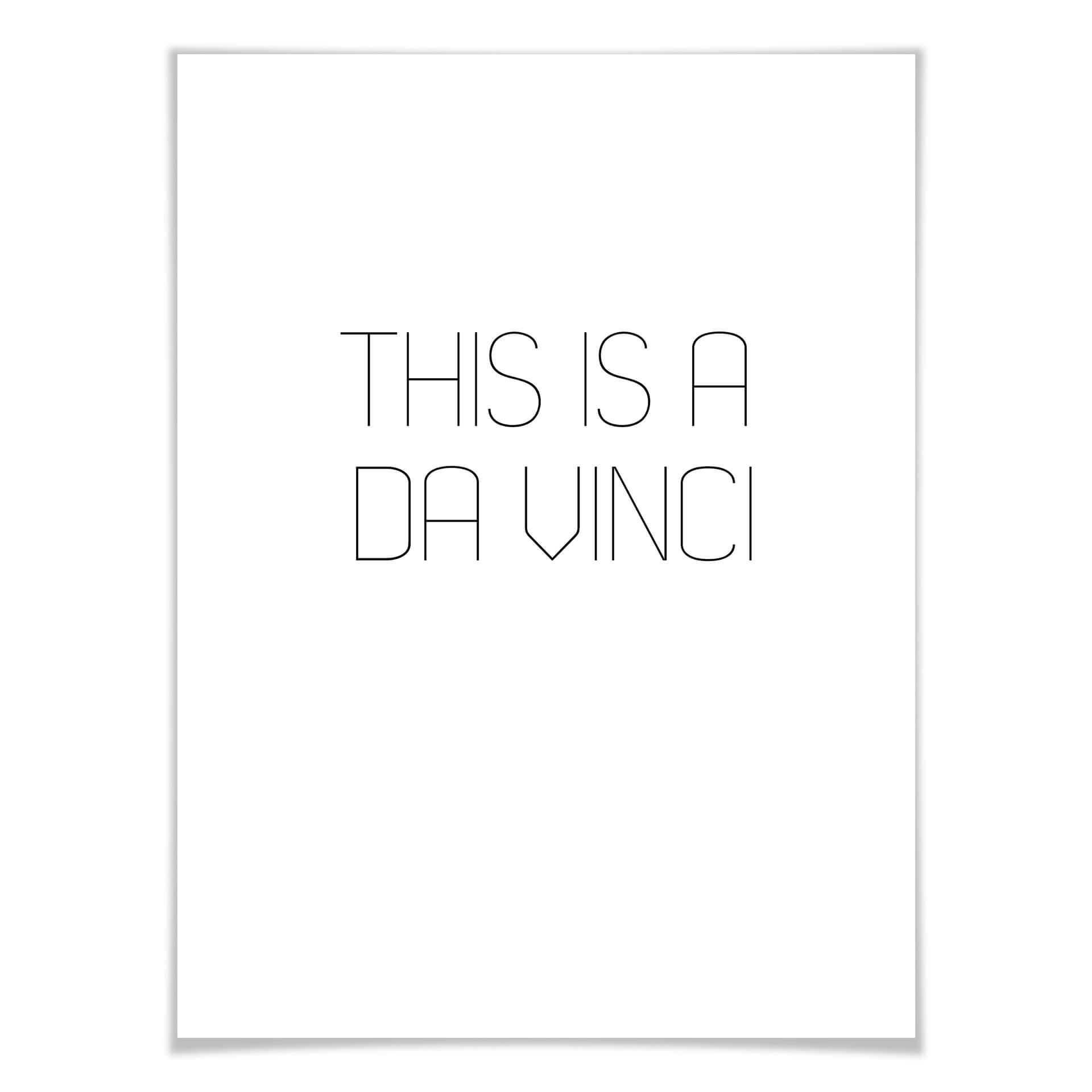 Póster Esto es un da Vinci
