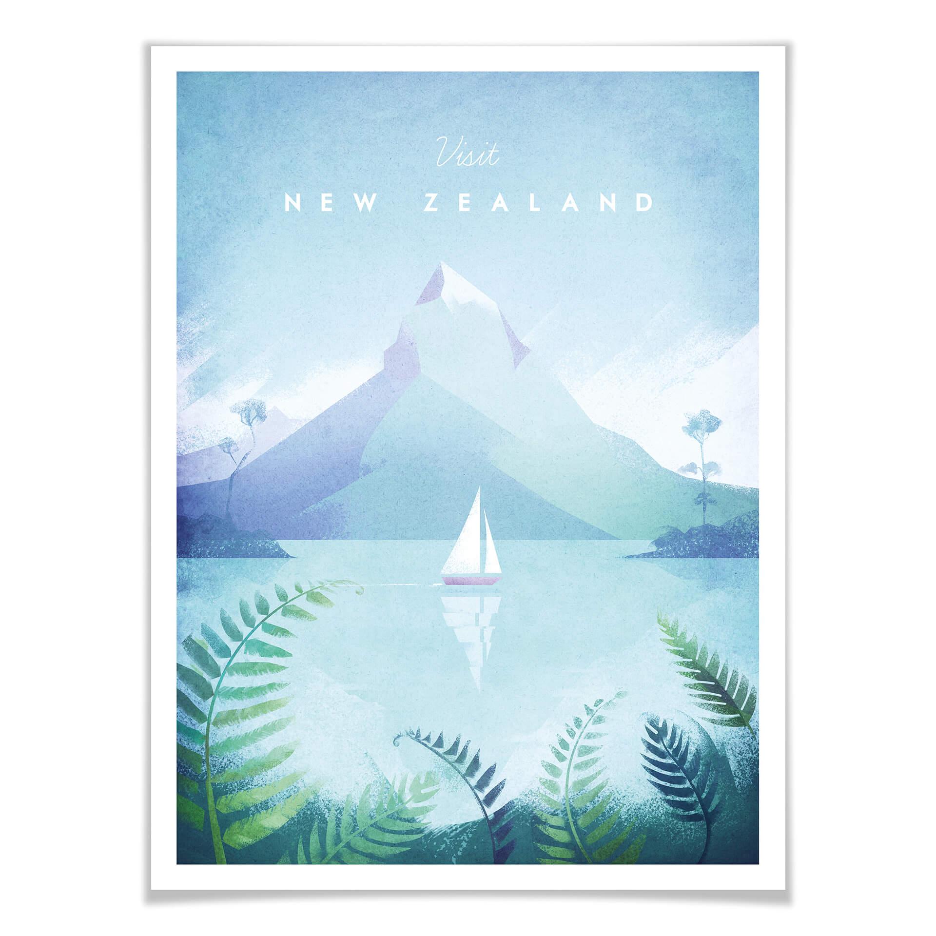 Plakat Rivers - Nowa Zelandia