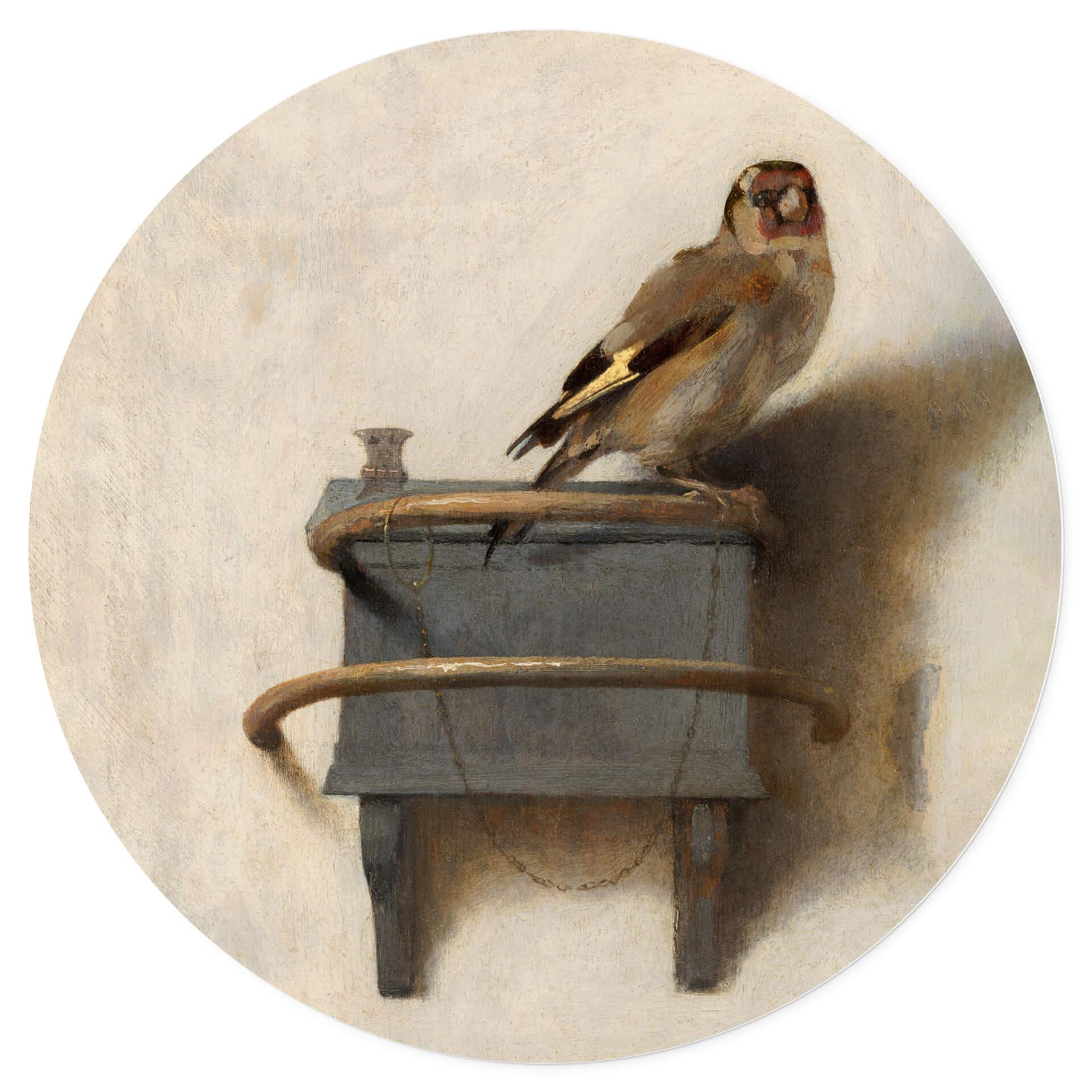 Vinilo decorativo Fabritius - El jilguero - Redondo