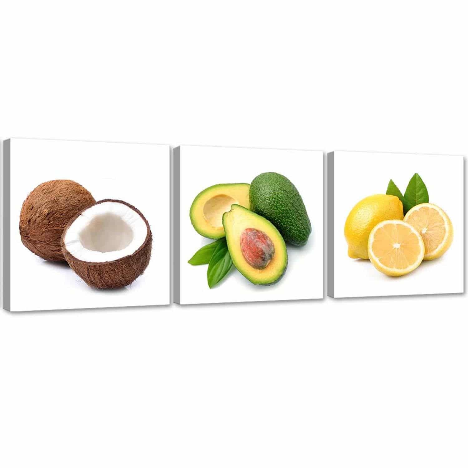3 stykke lærredstryk, Naturfrugter
