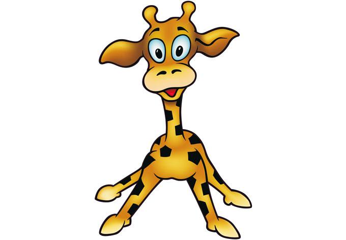 Fensterbild Giraffe 2