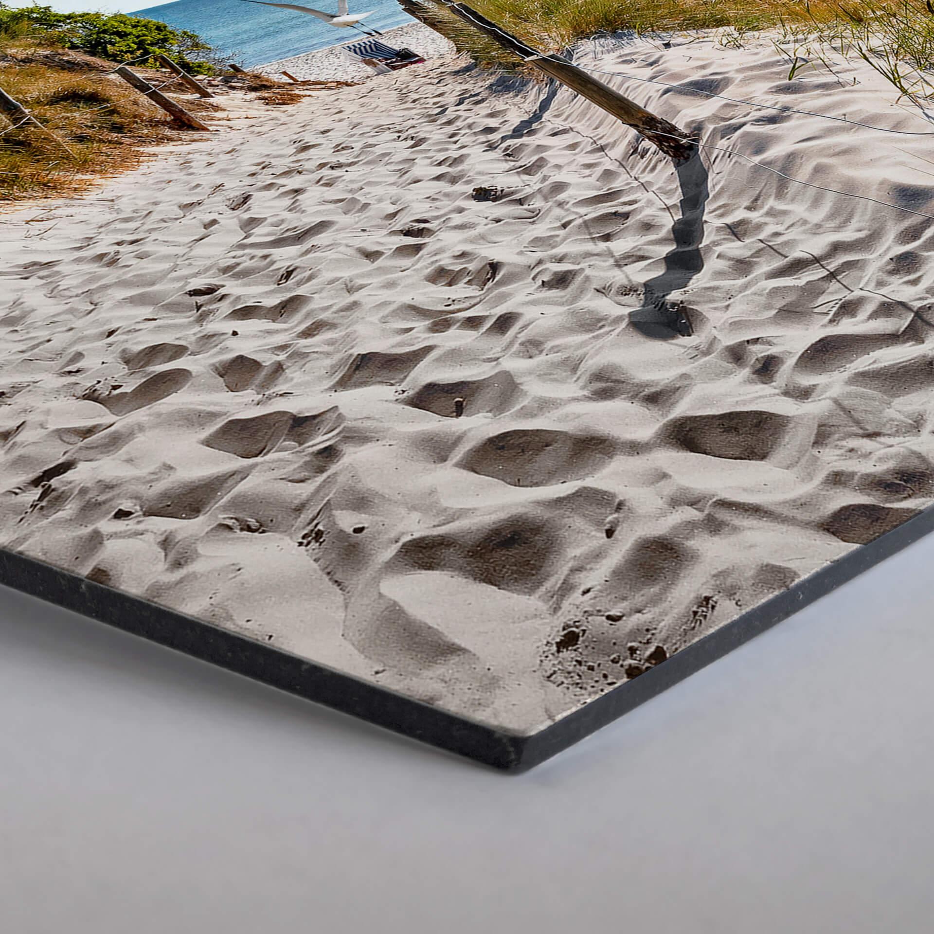 Hexagon Dibond - Way to the Beach