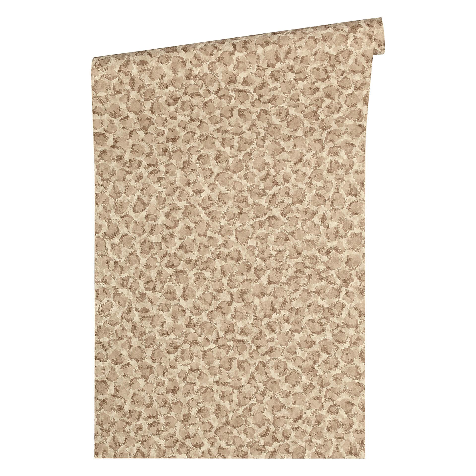 Versace fleecetapet Vasmara leopardtapet beige, hvid