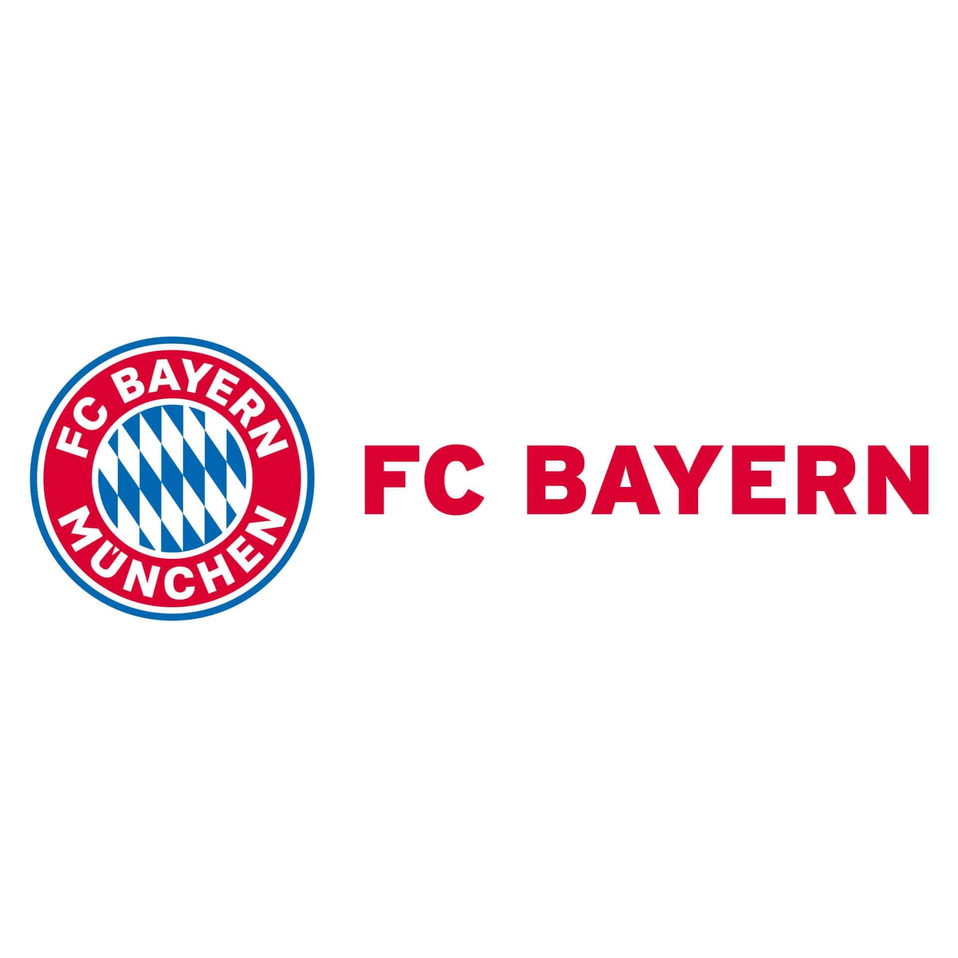 Wandtattoo FC Bayern München Logo mit Schriftzug