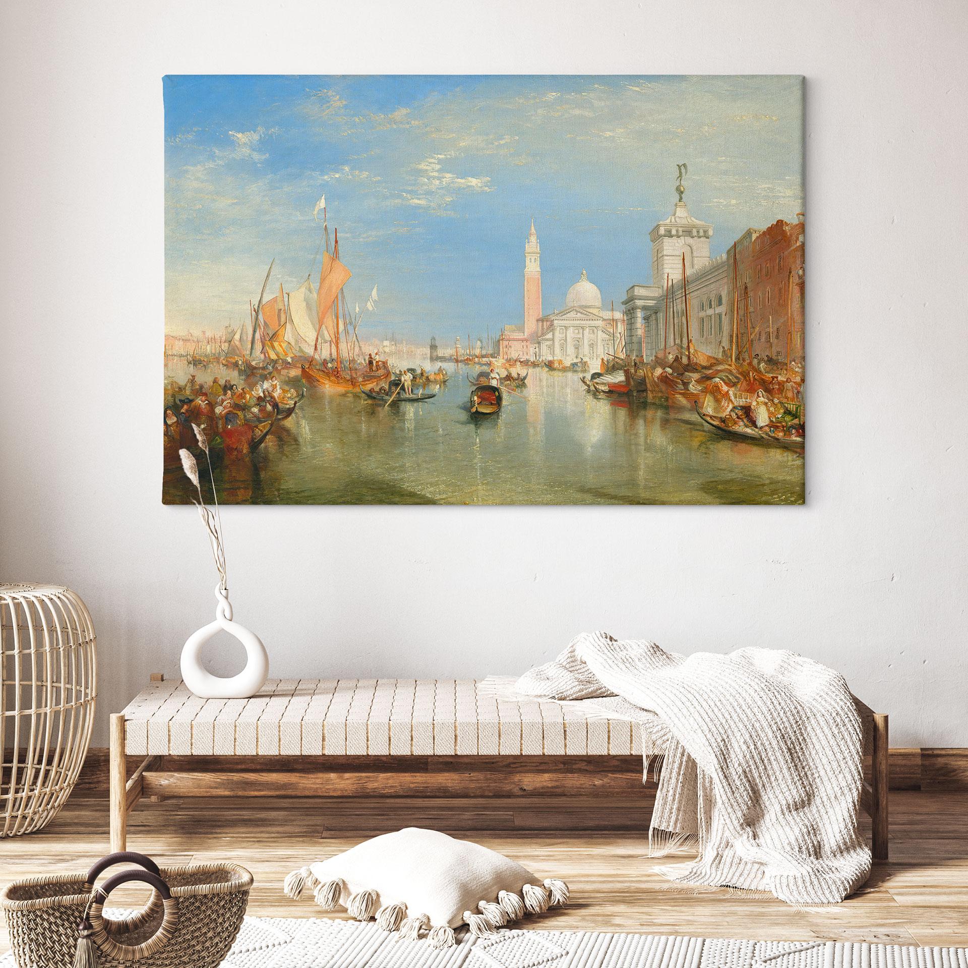 Lienzo Turner - Venecia, Dogana y S. Giorgio Maggiore
