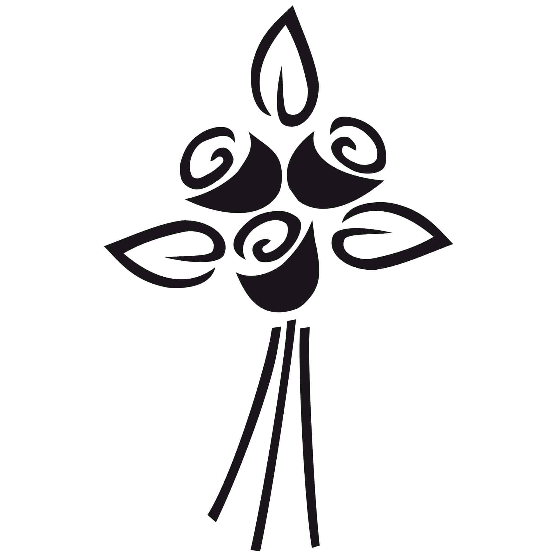 Muursticker Boeket Rozen