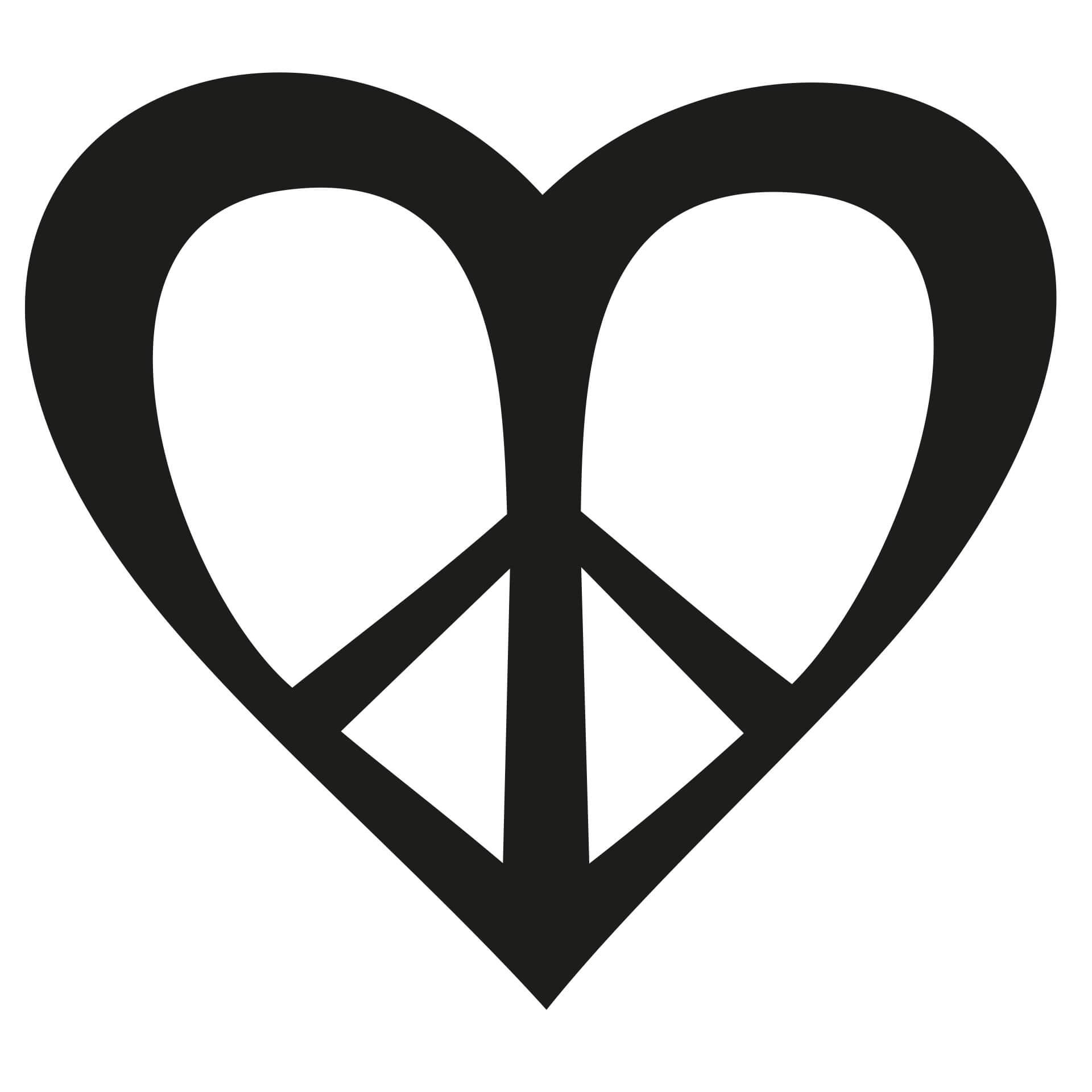 Adesivo murale - Love 'n Peace