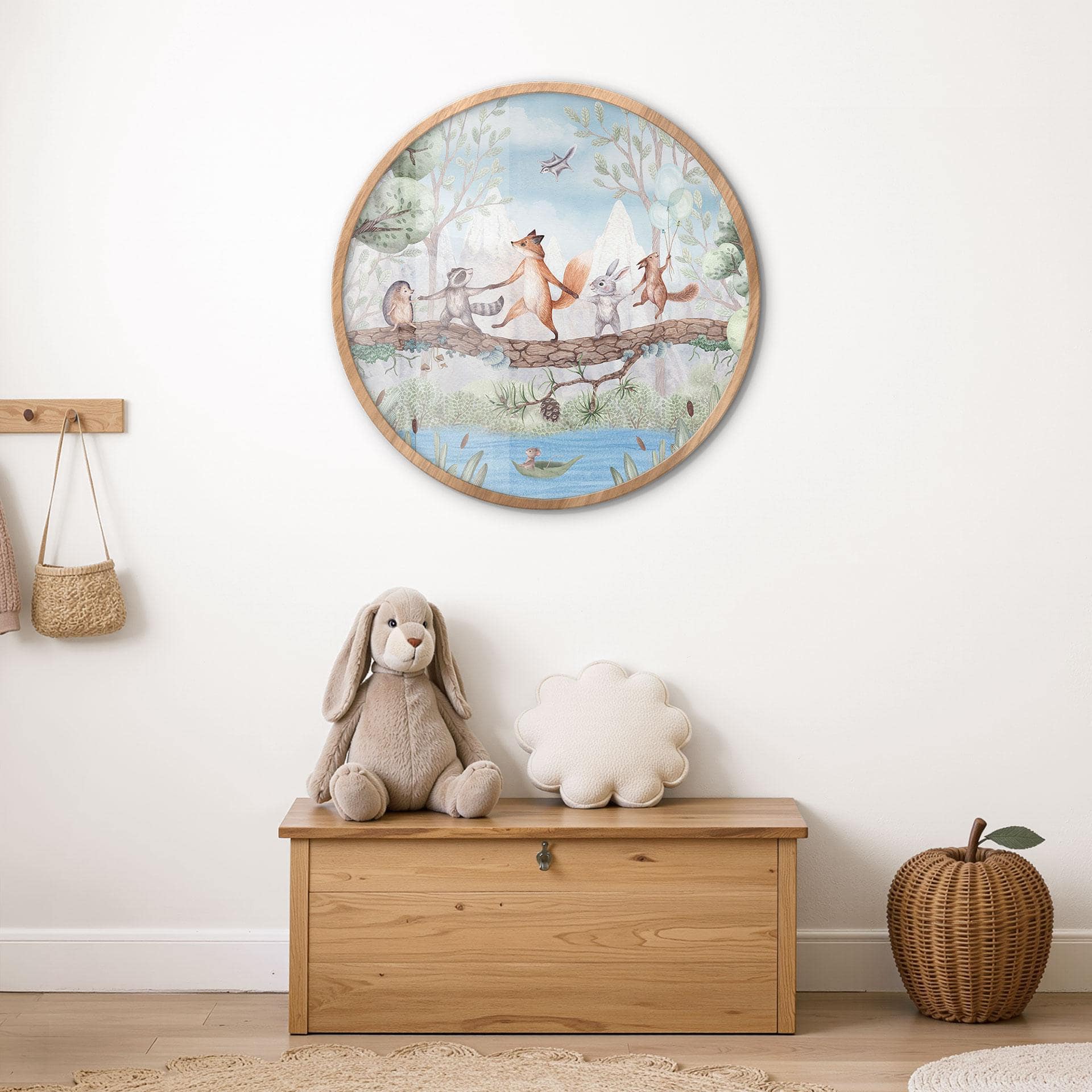 Plakat Zwierzęca Wycieczka w Naturze - Oliver Robins - Okrągły