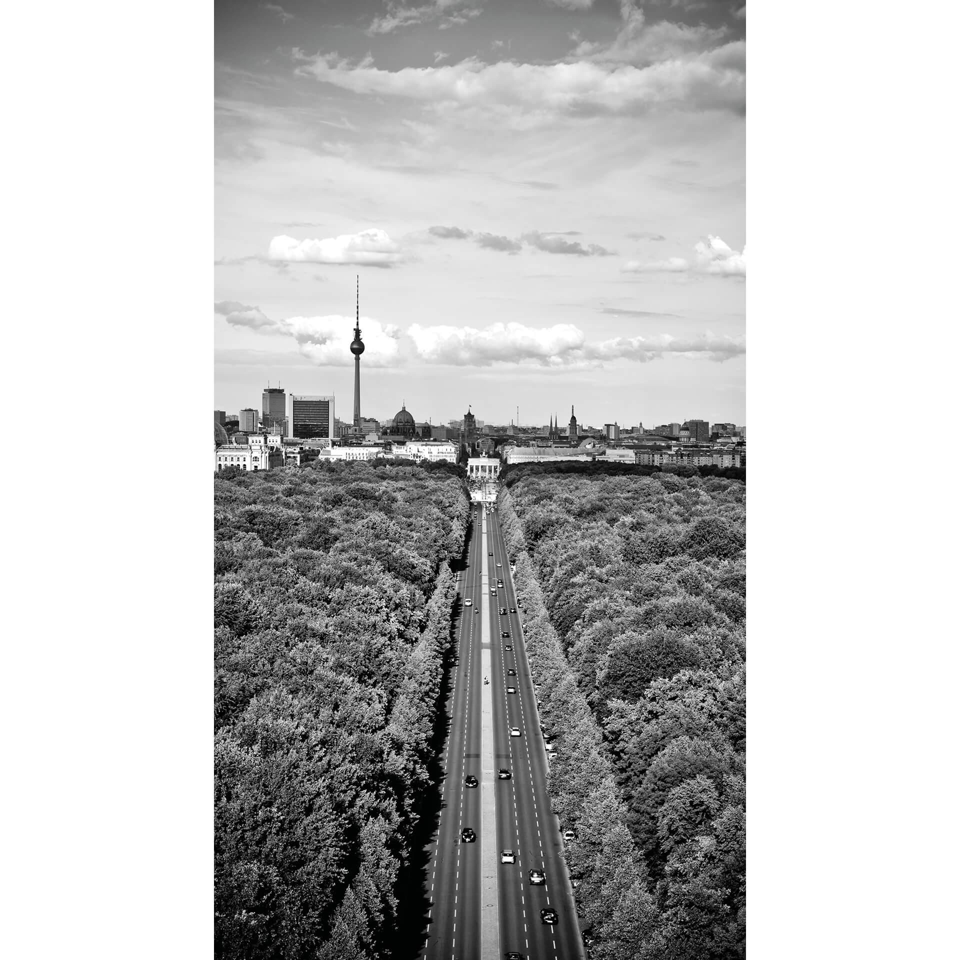 Fotobehang Heaven above Berlin (144x260 cm)