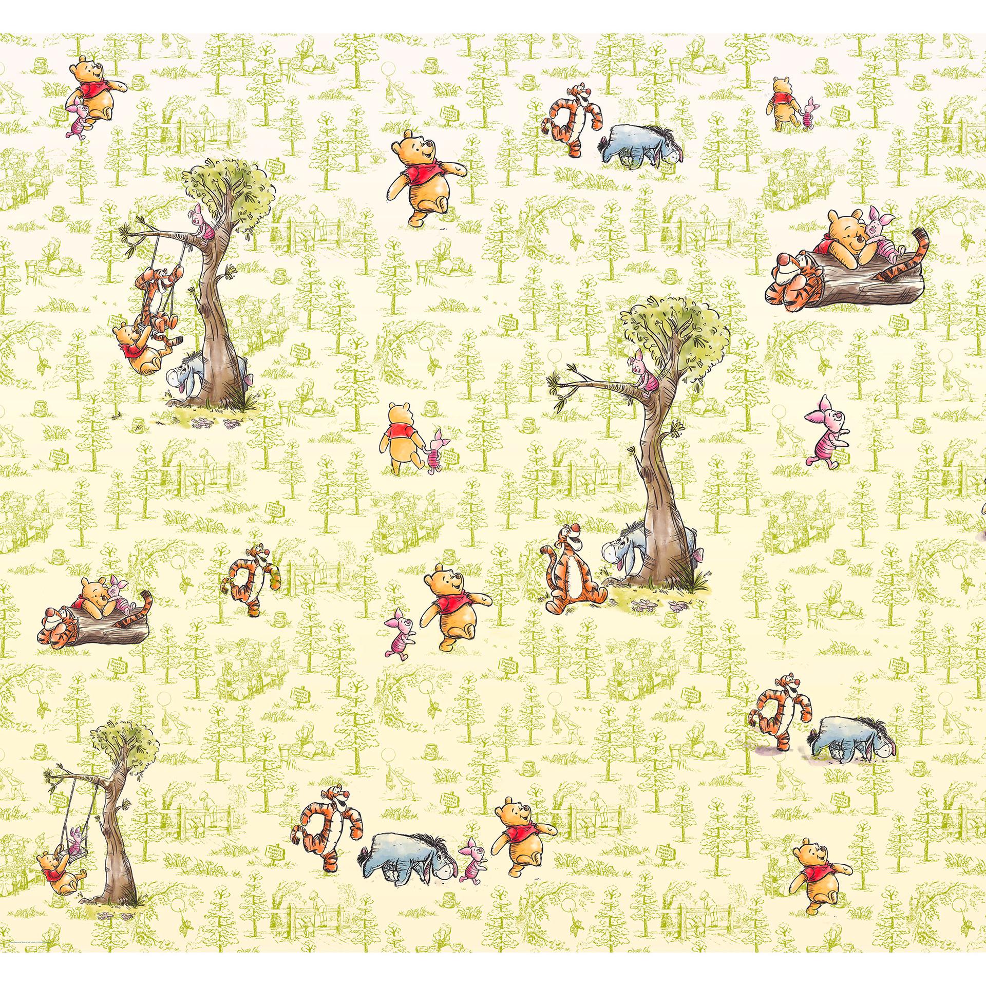 Tapet - Winnie the Pooh venner - 300 x 280 cm