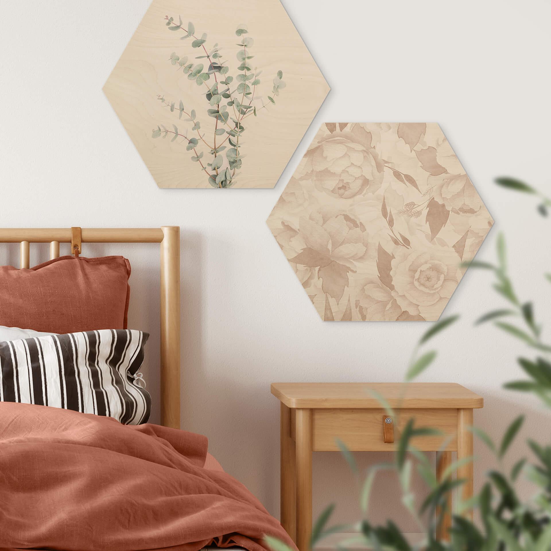 Esagono in legno UN Designs - Vintage