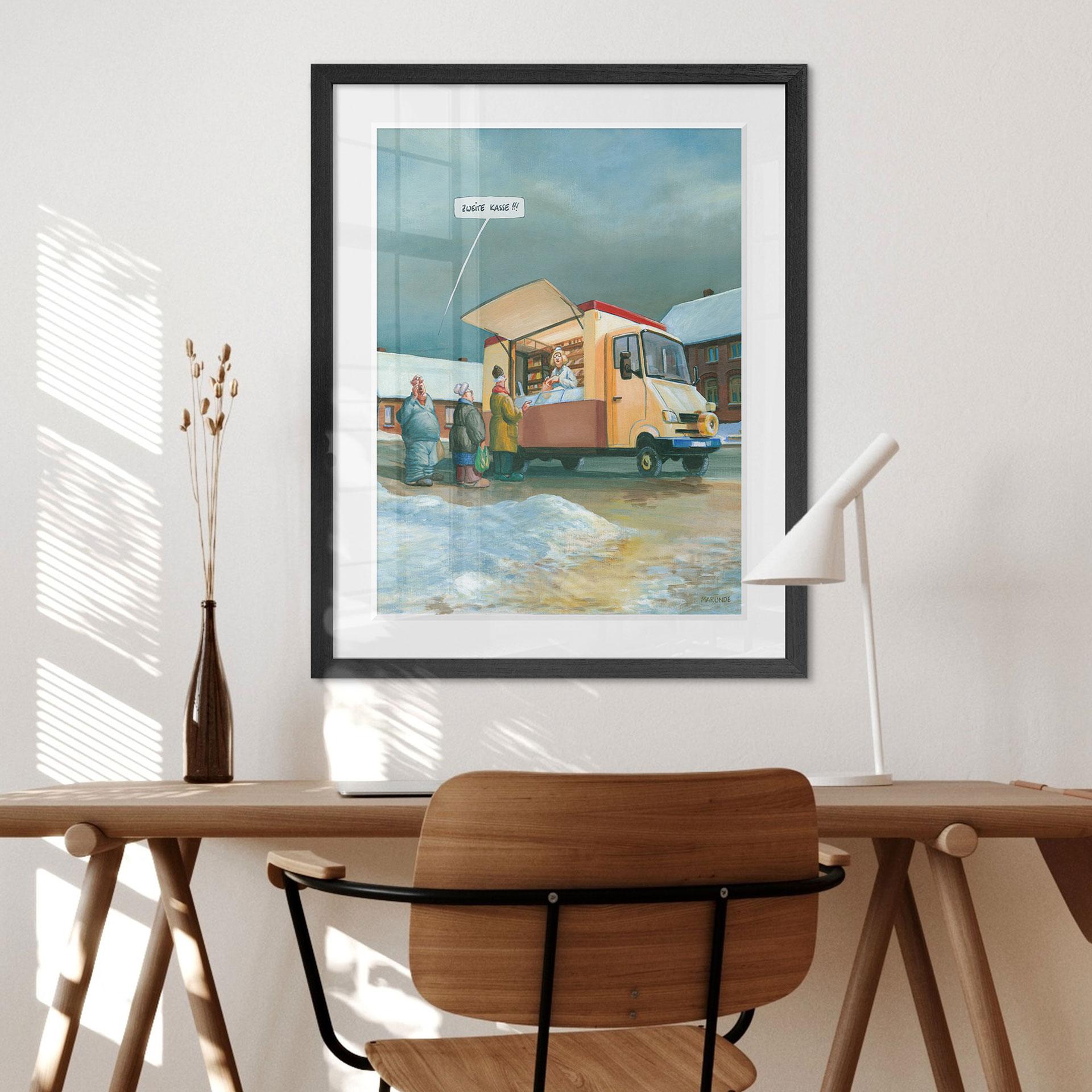 Fine Art Poster met Passepartout Marunde - Service (2014)