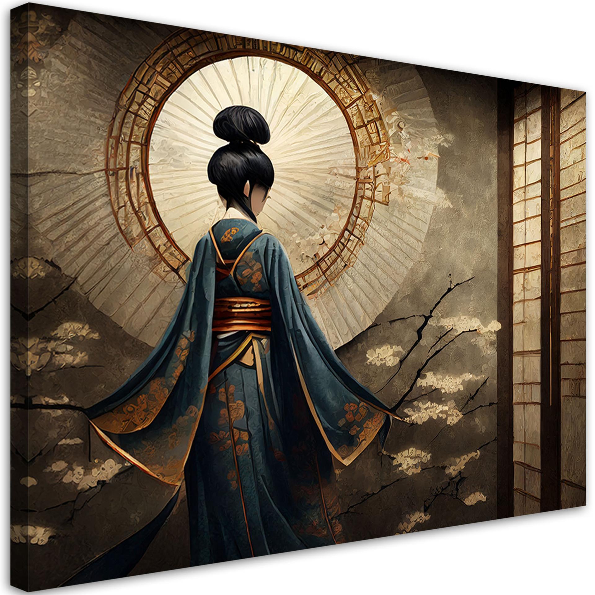Canvasbillede, Japansk geisha