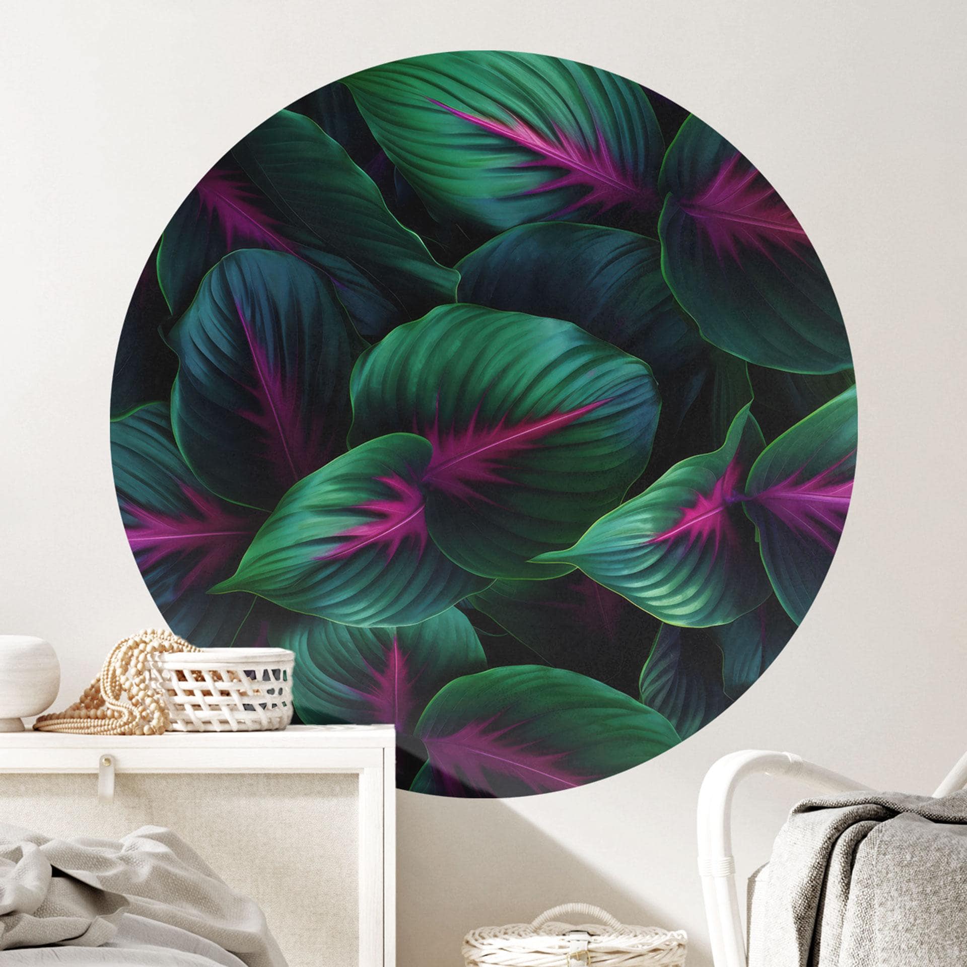 Wall Sticker Farverige jungleplanter - Paksoylu